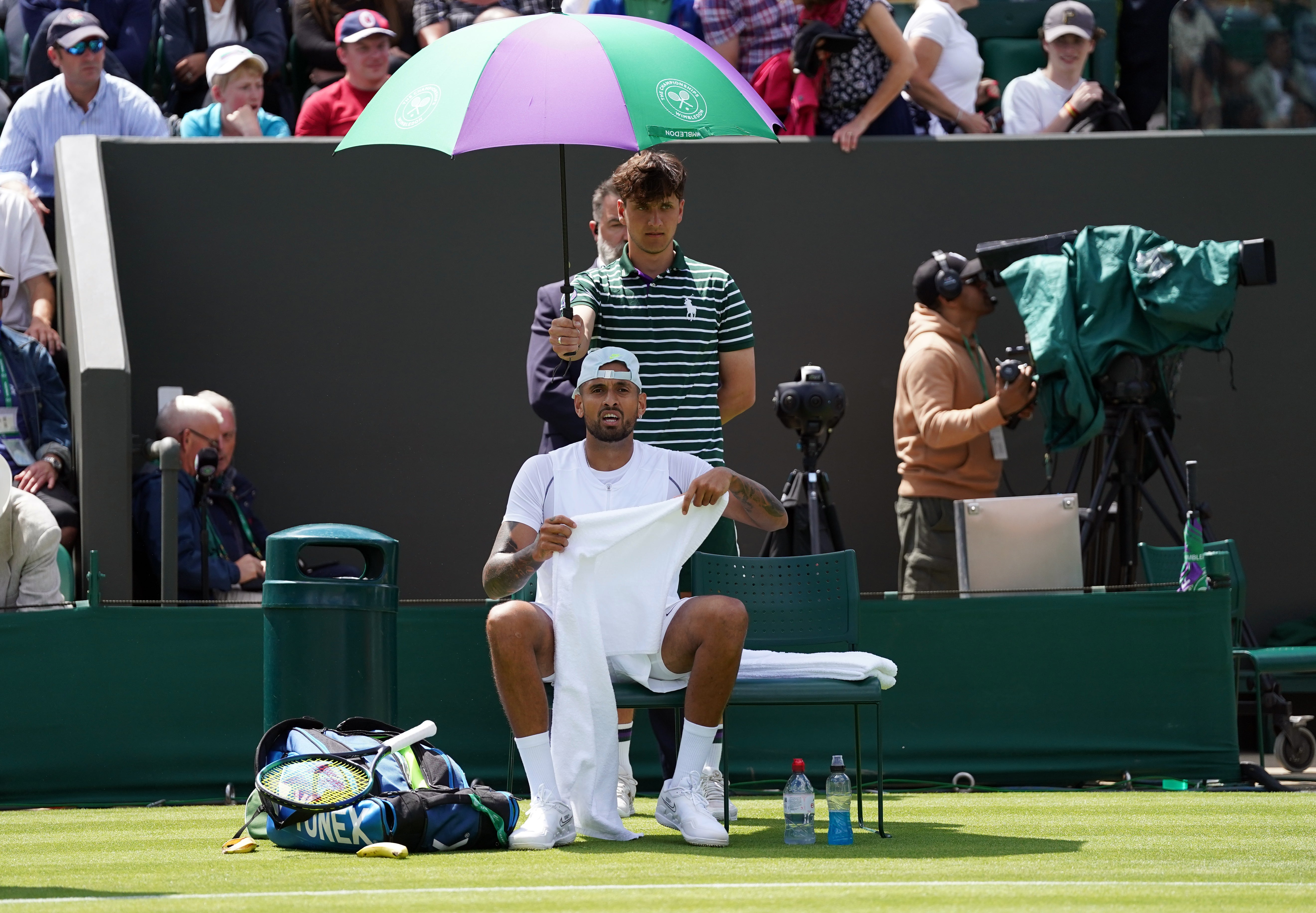 Nick Kyrgios during his win over Paul Jubb (Adam Davy/PA)