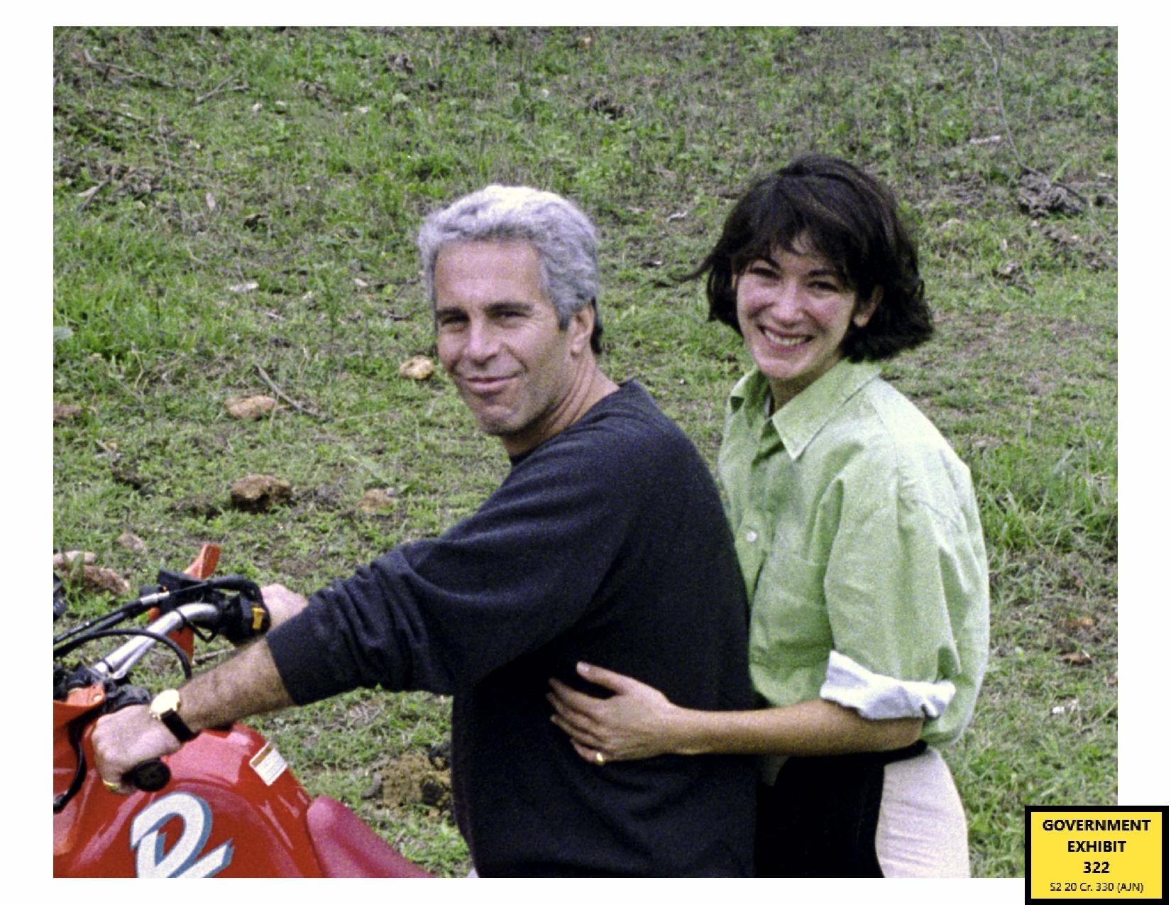 Ghislaine Maxwell with Jeffrey Epstein (US Dept of Justice)