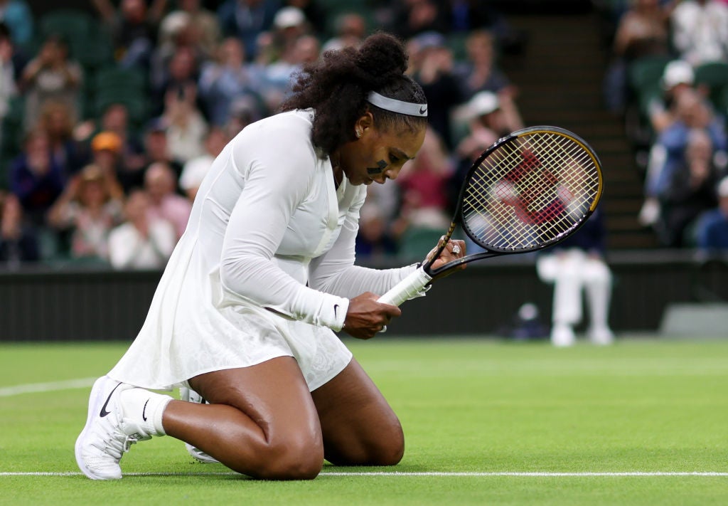 Williams served for the match but was stunned by Tan