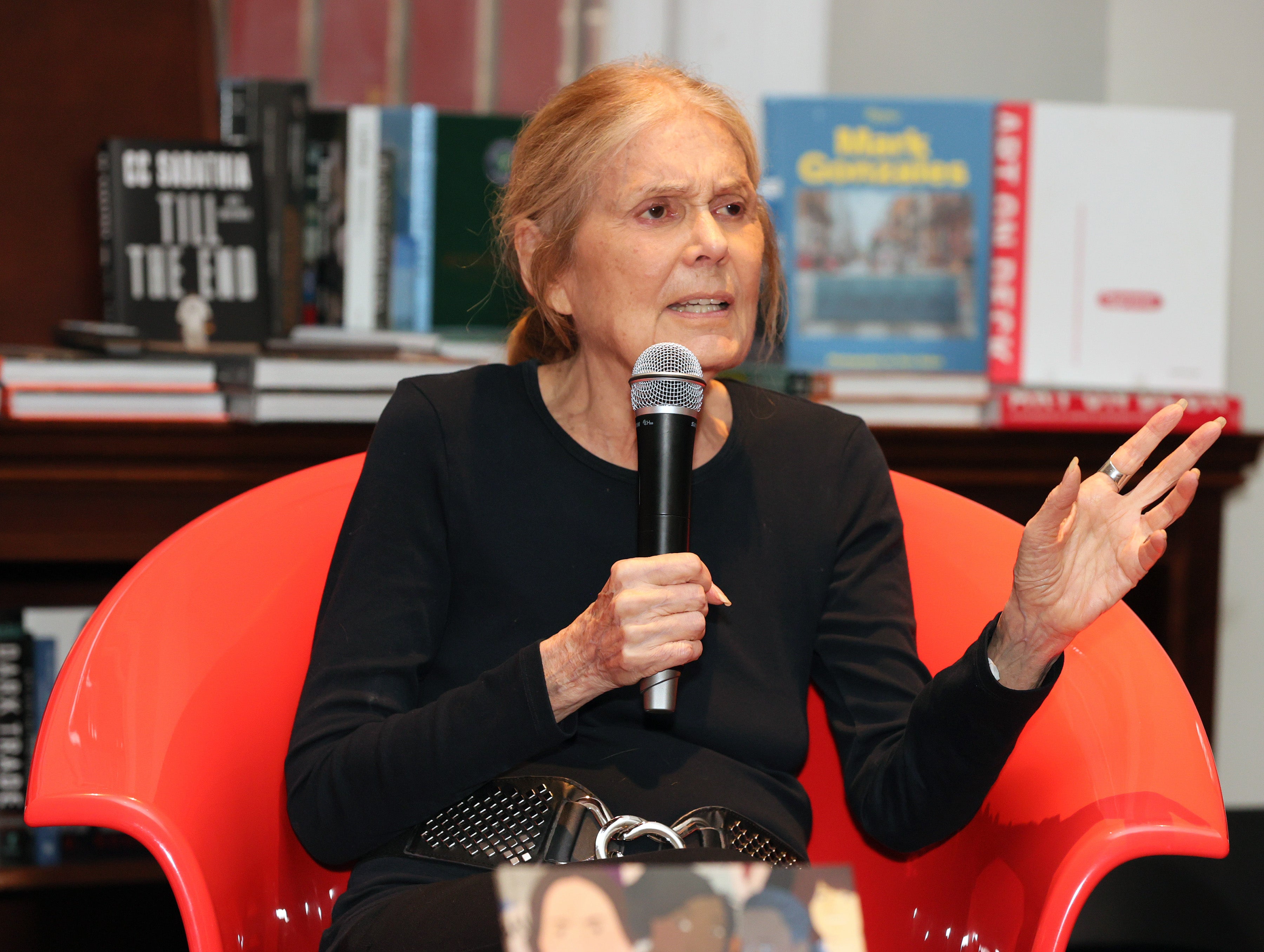 Gloria Steinem, whose life and work has fortified the feminist movement, outlined ways for citizens to actively challenge the conservative majority court’s ruling