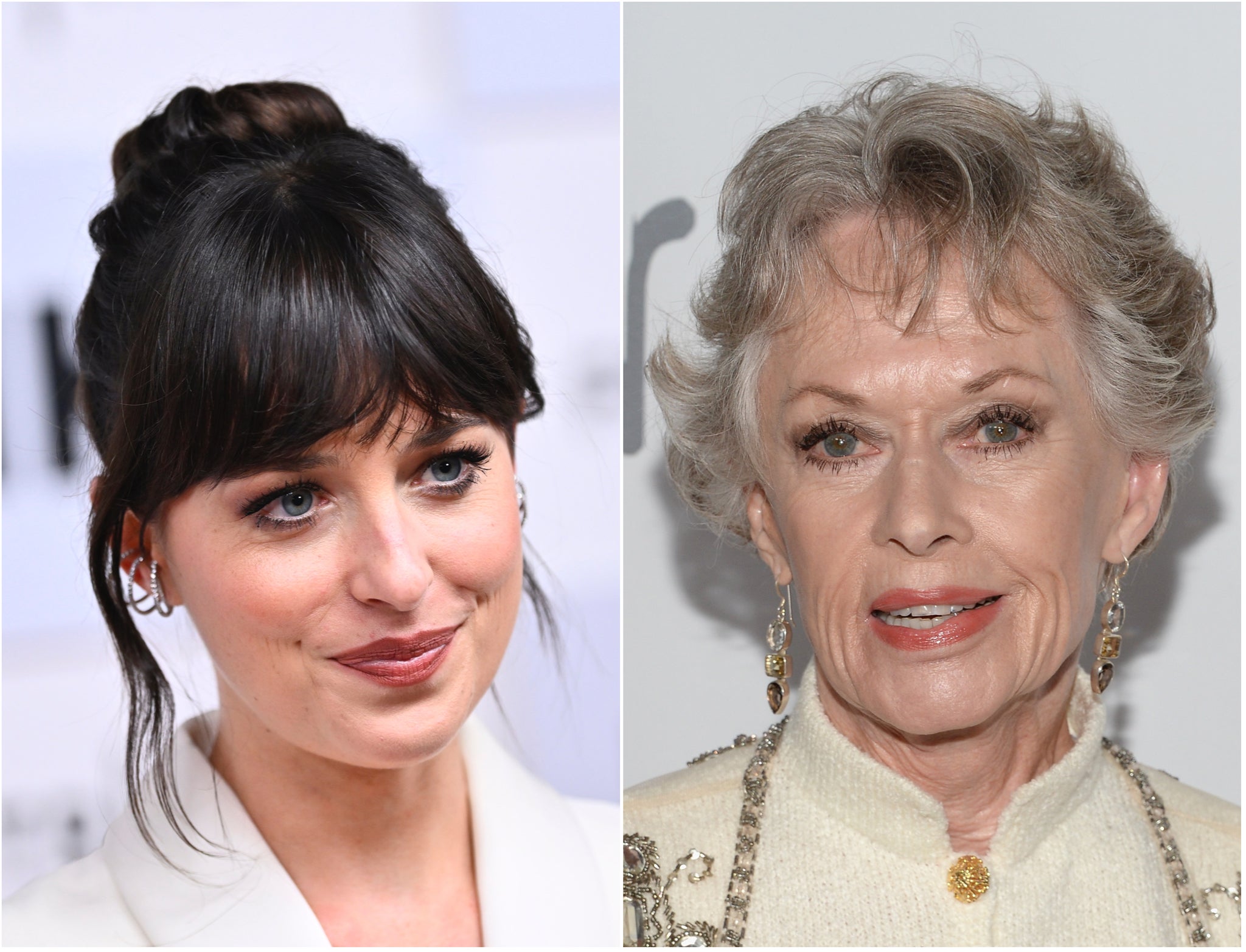 Dakota Johnson and her grandmother Tippi Hedren