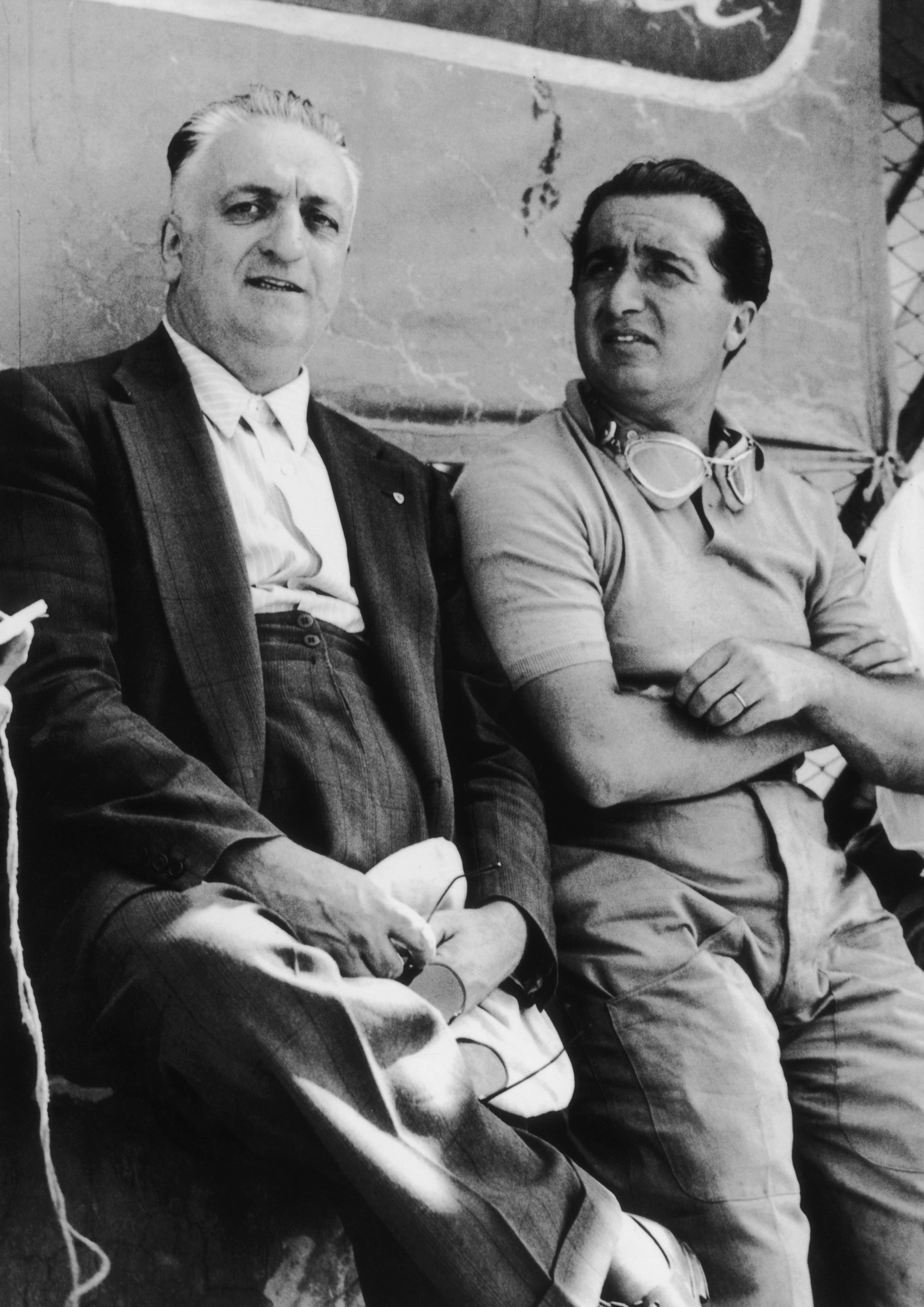 The ‘sacred monster’ Enzo Ferrari with Alberto Ascari