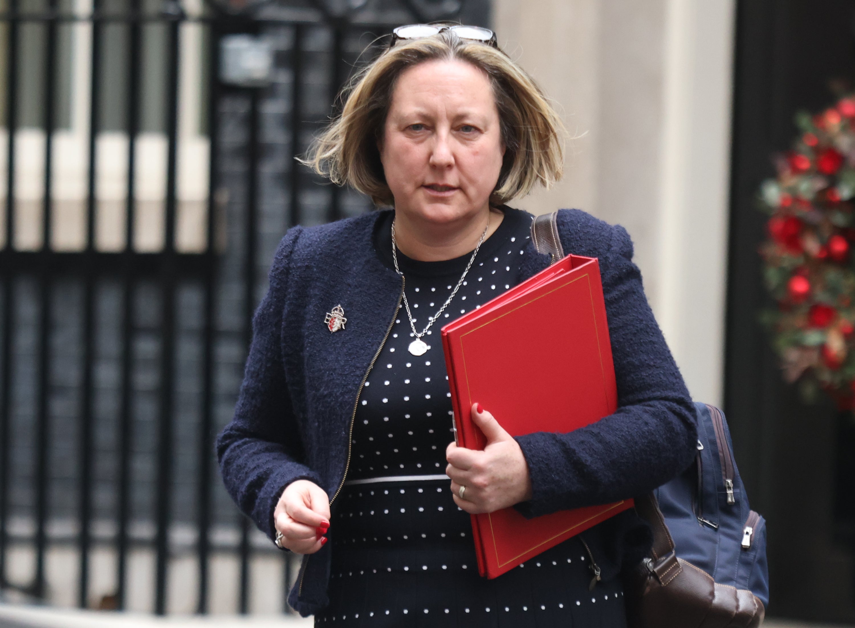 International Trade Secretary Anne-Marie Trevelyan made the announcement about British steel products protection (James Manning/PA)