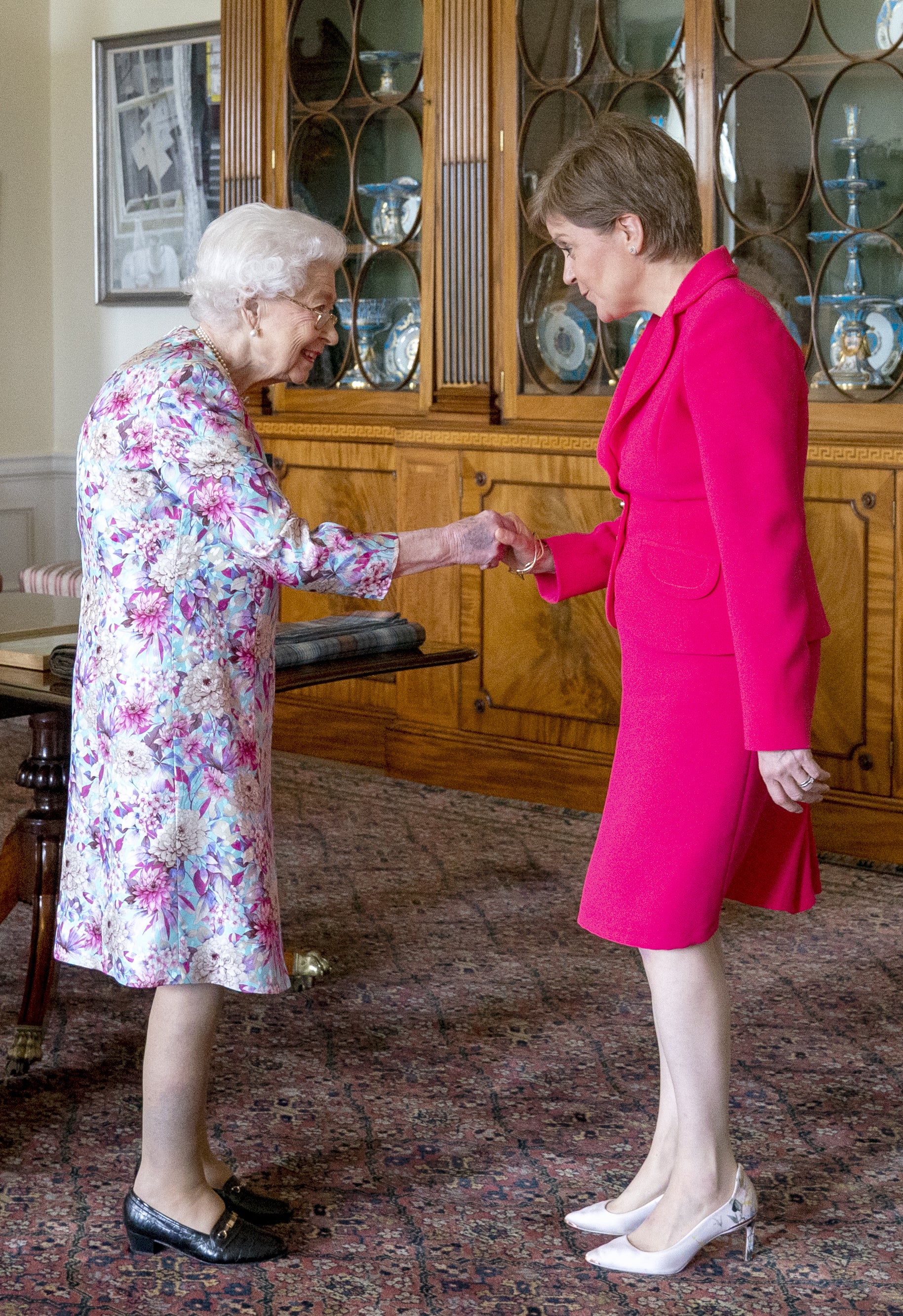 The Queen held an audience with First Minister Nicola Sturgeon at the Palace of Holyroodhouse in Edinburgh (Jane Barlow/PA)