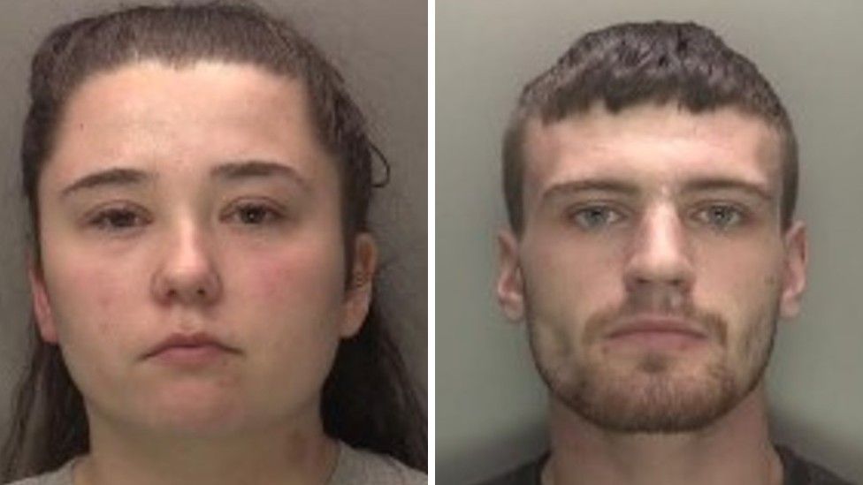 Nicola Priest (L) and Callum Redfern (R) were convicted of the death of three-year-old Kaylee-Jayde Priest