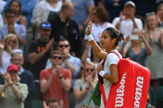 Emma Raducanu knocked out of Wimbledon and overpowered by France’s Caroline Garcia