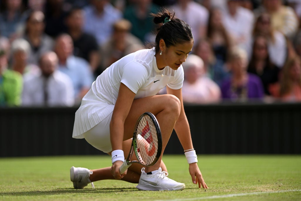 Raducanu lost in straight sets to Garcia