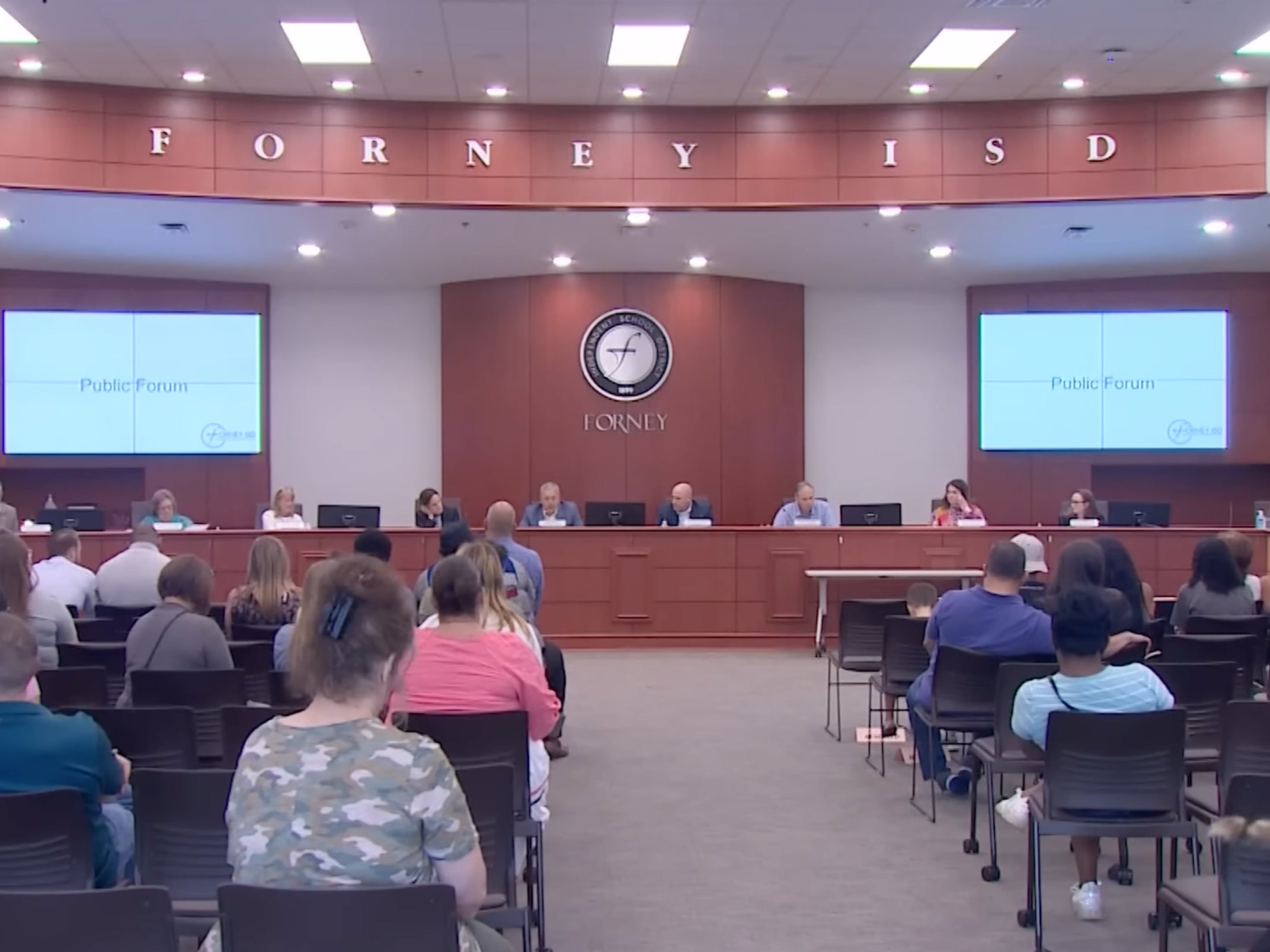 Parents confronted the Forney school board on Monday during a meeting