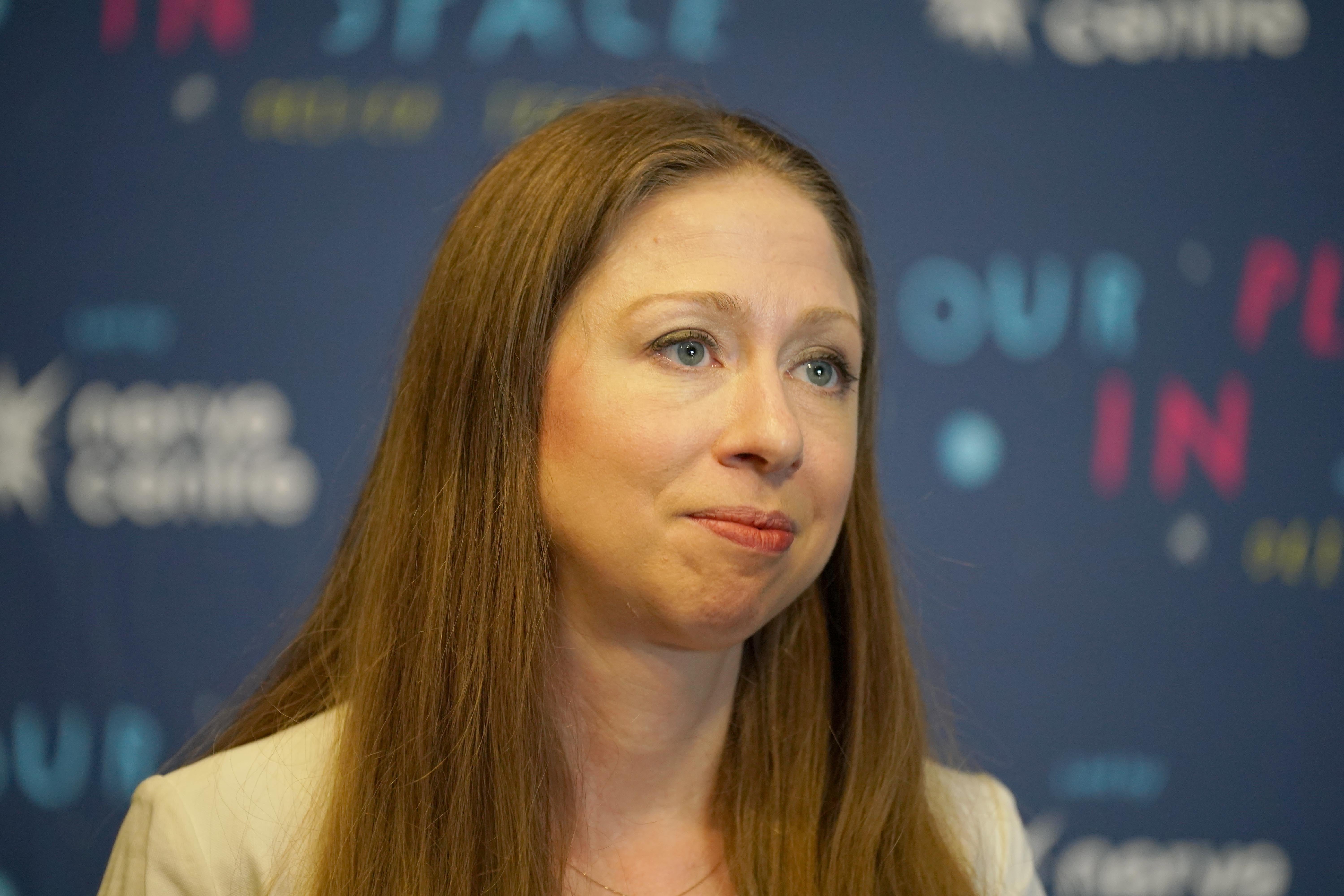 Chelsea Clinton in conversation at the Lyric Theatre in Belfast (PA)