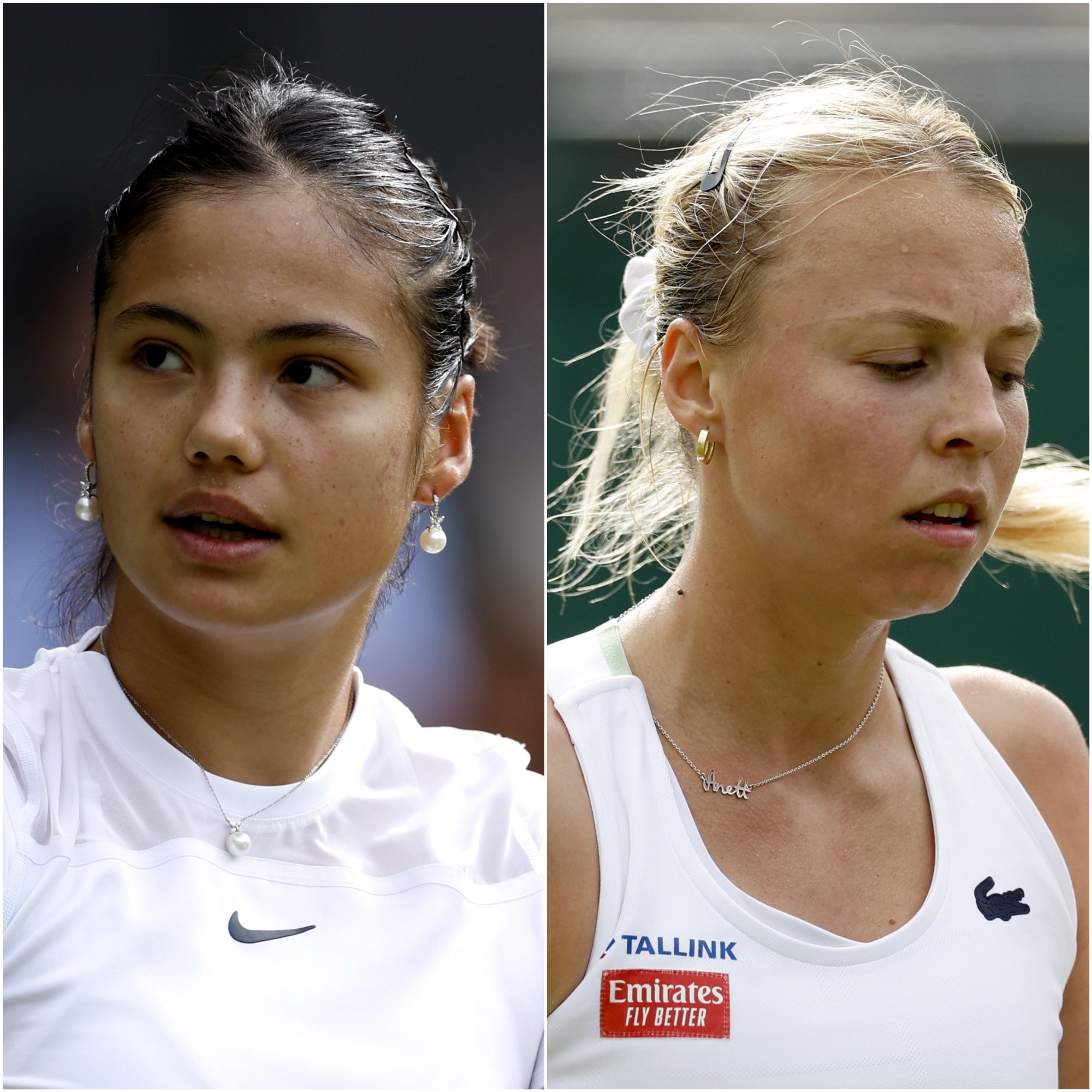 Emma Raducanu and Anett Kontaveit were two high-profile seeds to exit Wimbledon in the second round on Wednesday (Steven Paston/PA)