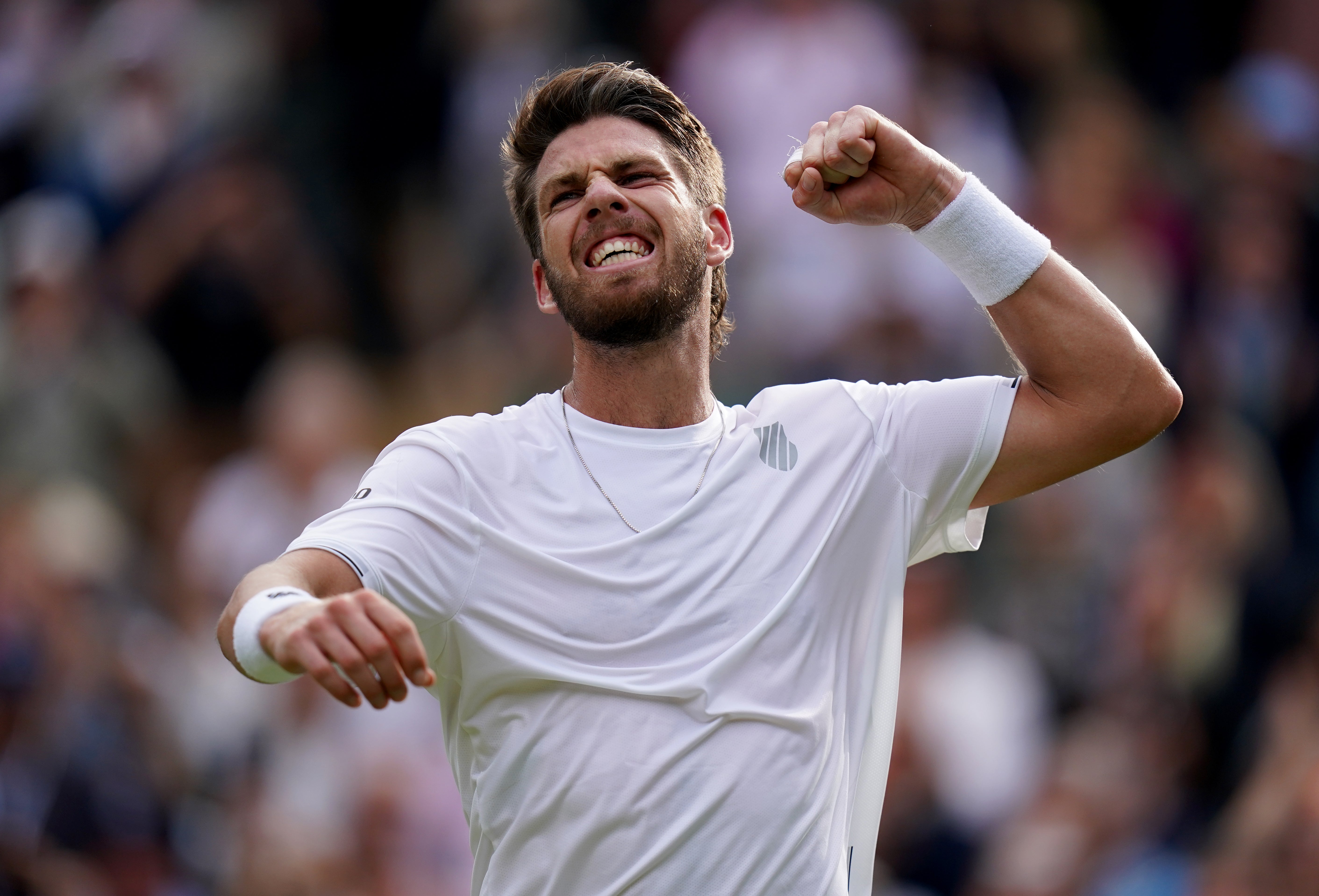 Cameron Norrie celebrates after his victory over Jaume Munar (Adam Davy/PA)