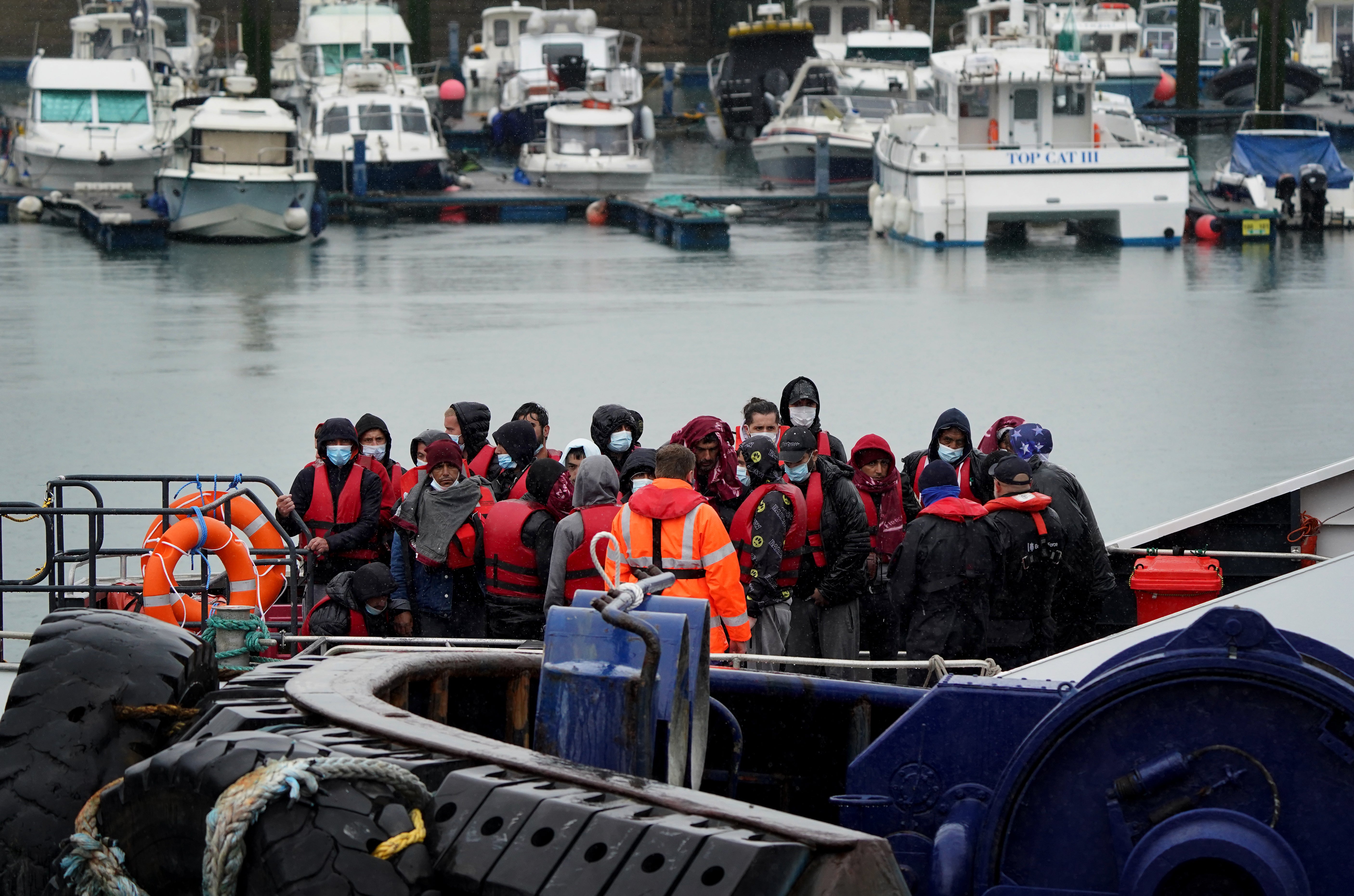 The crossings bring the total to have arrived in the UK so far this year to 12,606 (Gareth Fuller/PA)