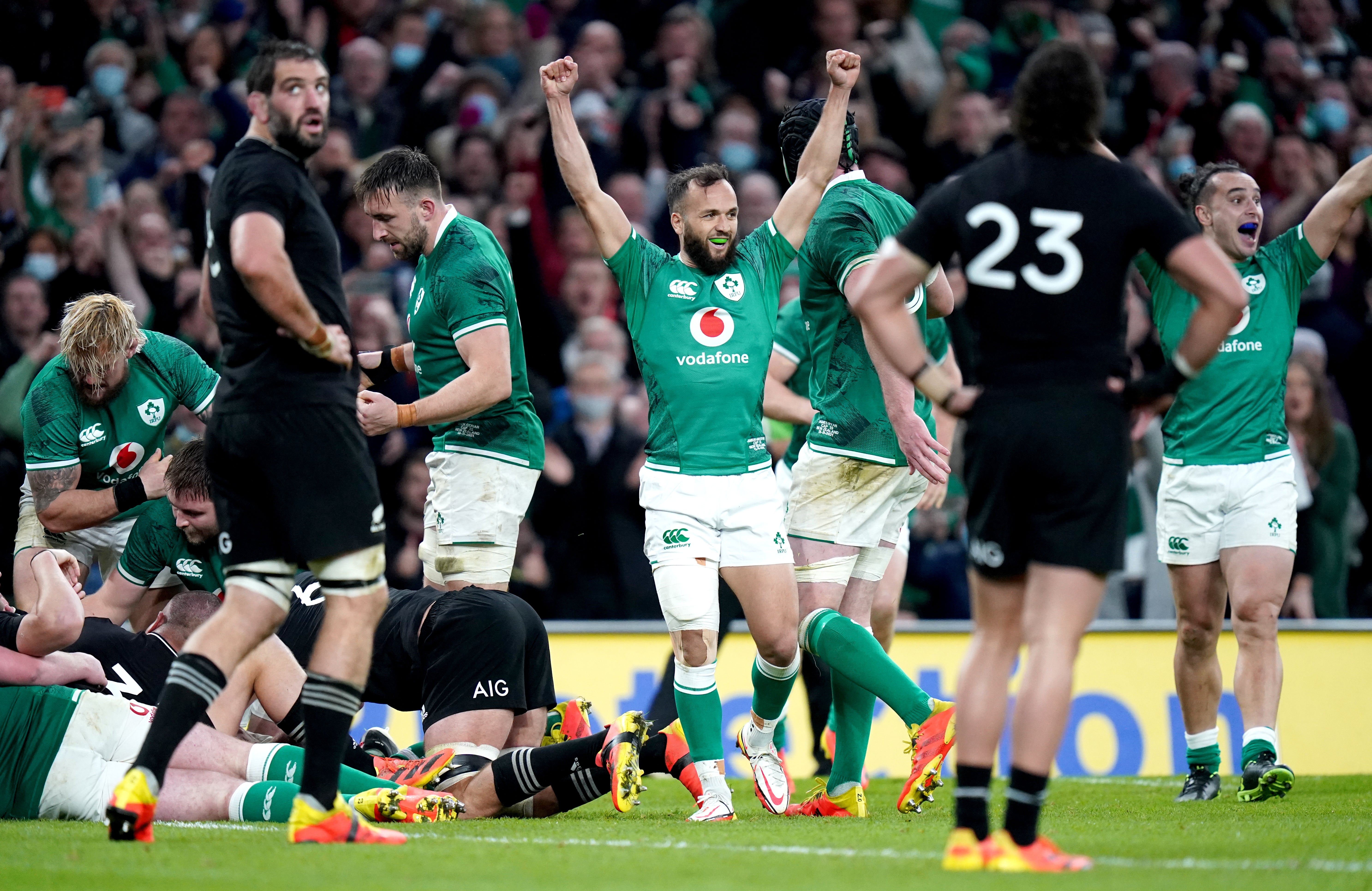 Ireland beat New Zealand in Dublin in November (Niall Carson/PA)