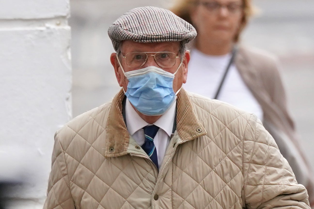 David Venables, 89, arrives at Worcester Crown Court (Jacob King/PA)