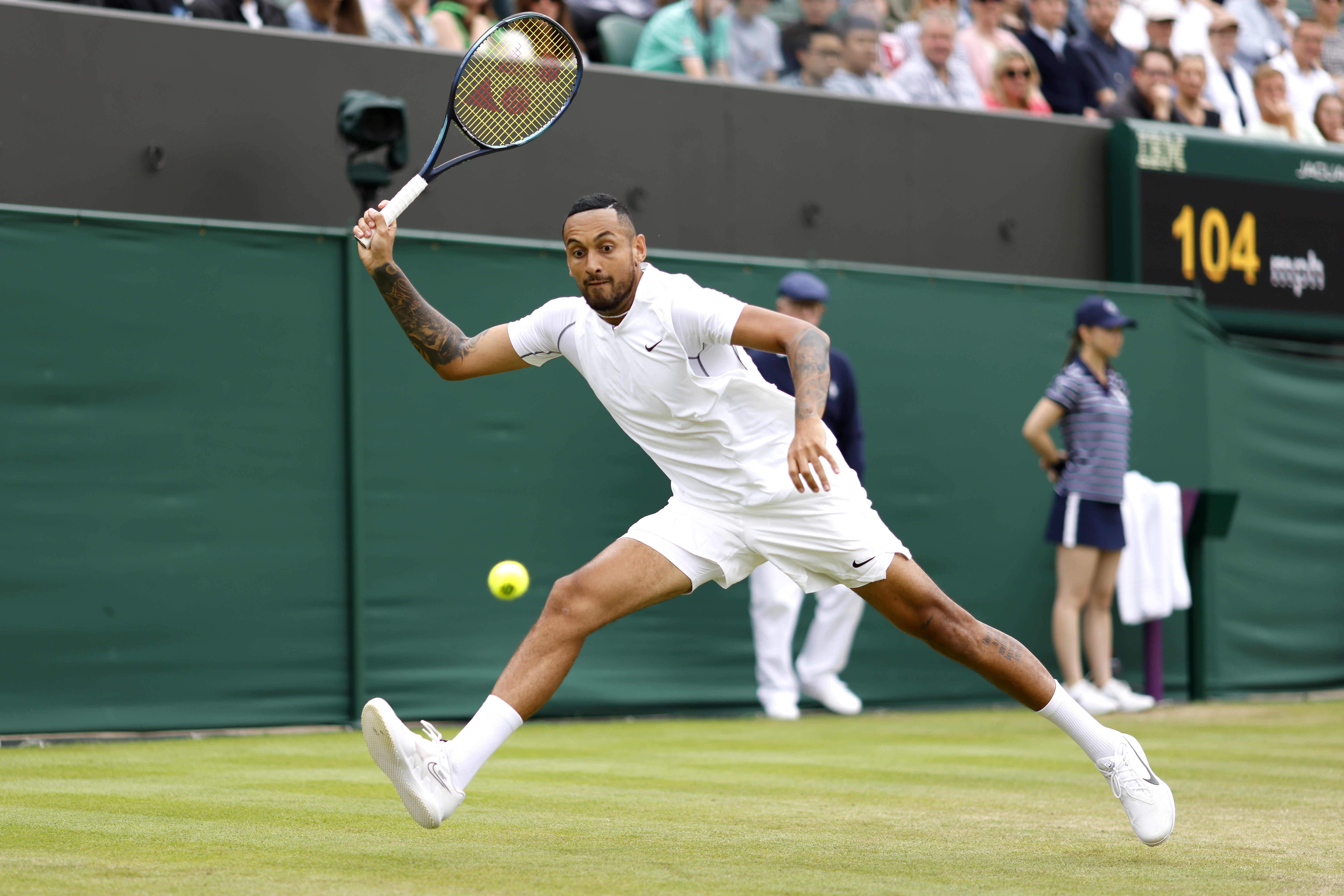 Nick Kyrgios produced a fine display to reach the third round (Steven Paston/PA)