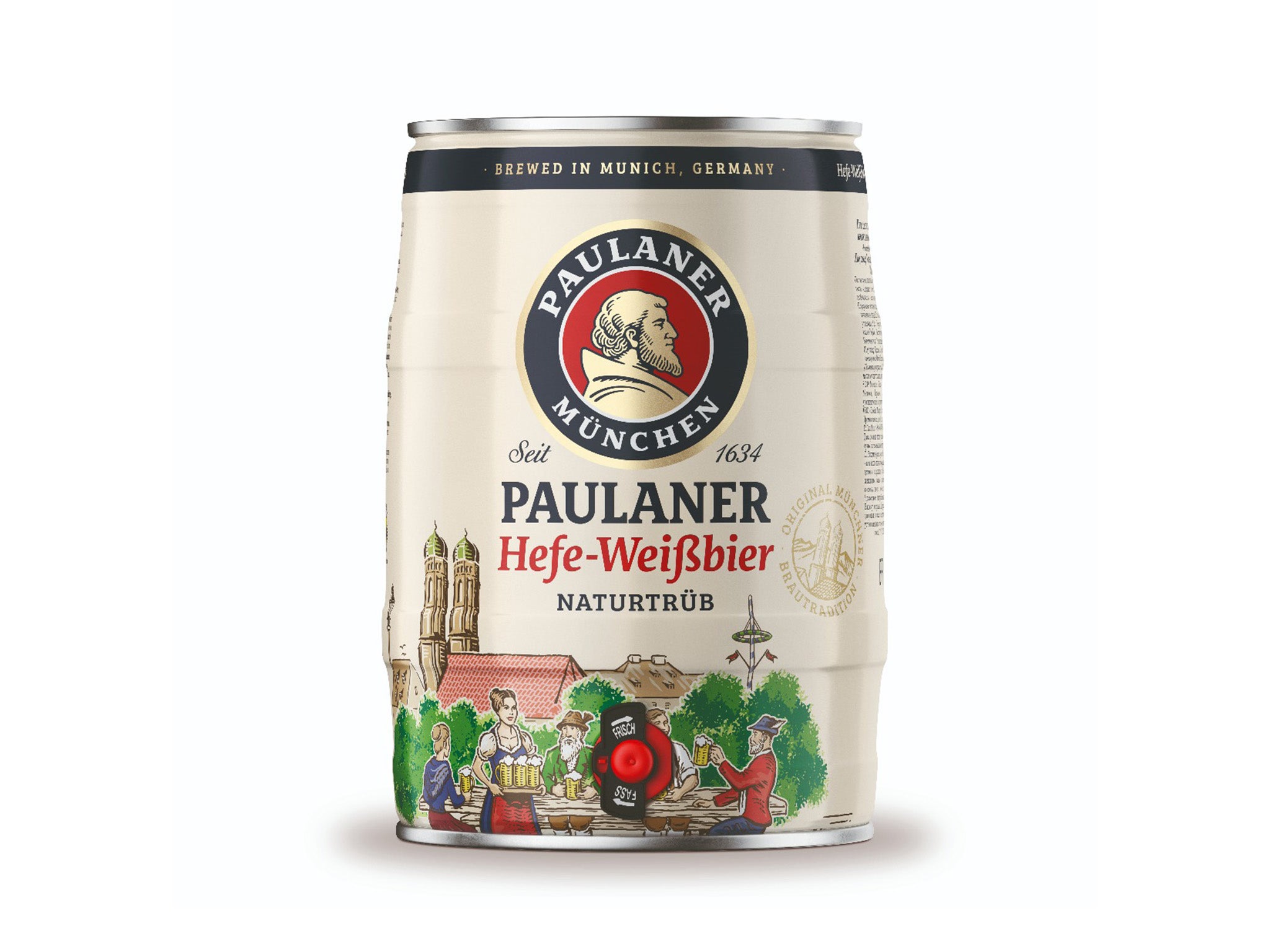 Paulaner hefe-weizen mini keg