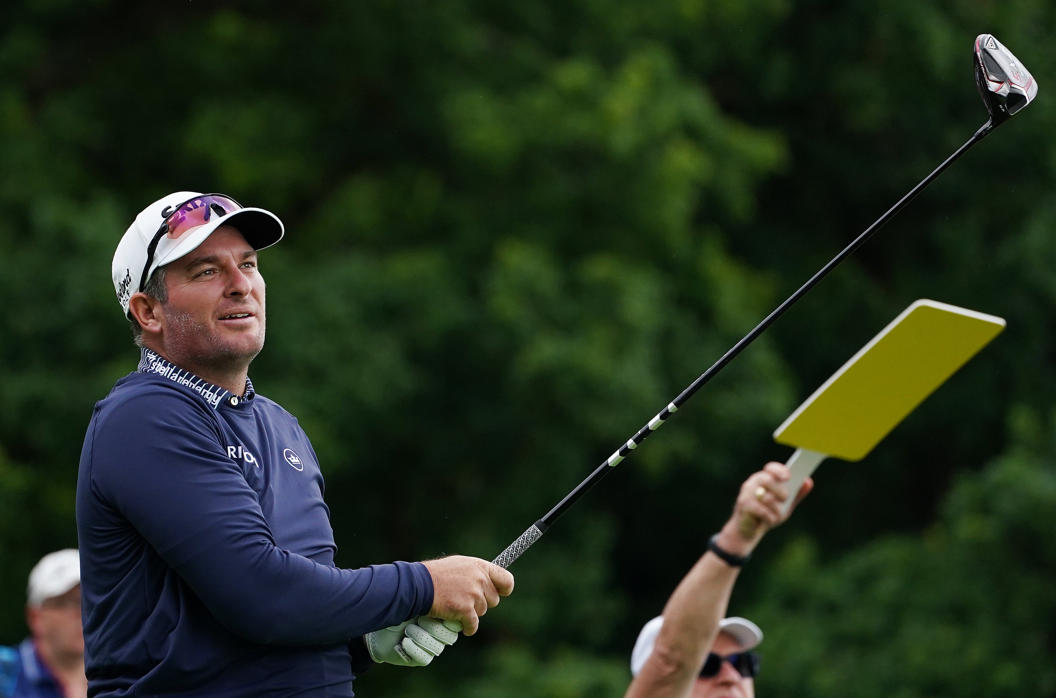 New Zealand’s Ryan Fox on the eighth tee during day one of the Horizon Irish Open (Brian Lawless/PA)