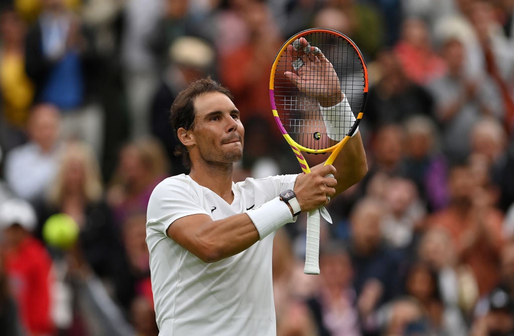 Rafael Nadal recorded his 16th straight win at a grand slam