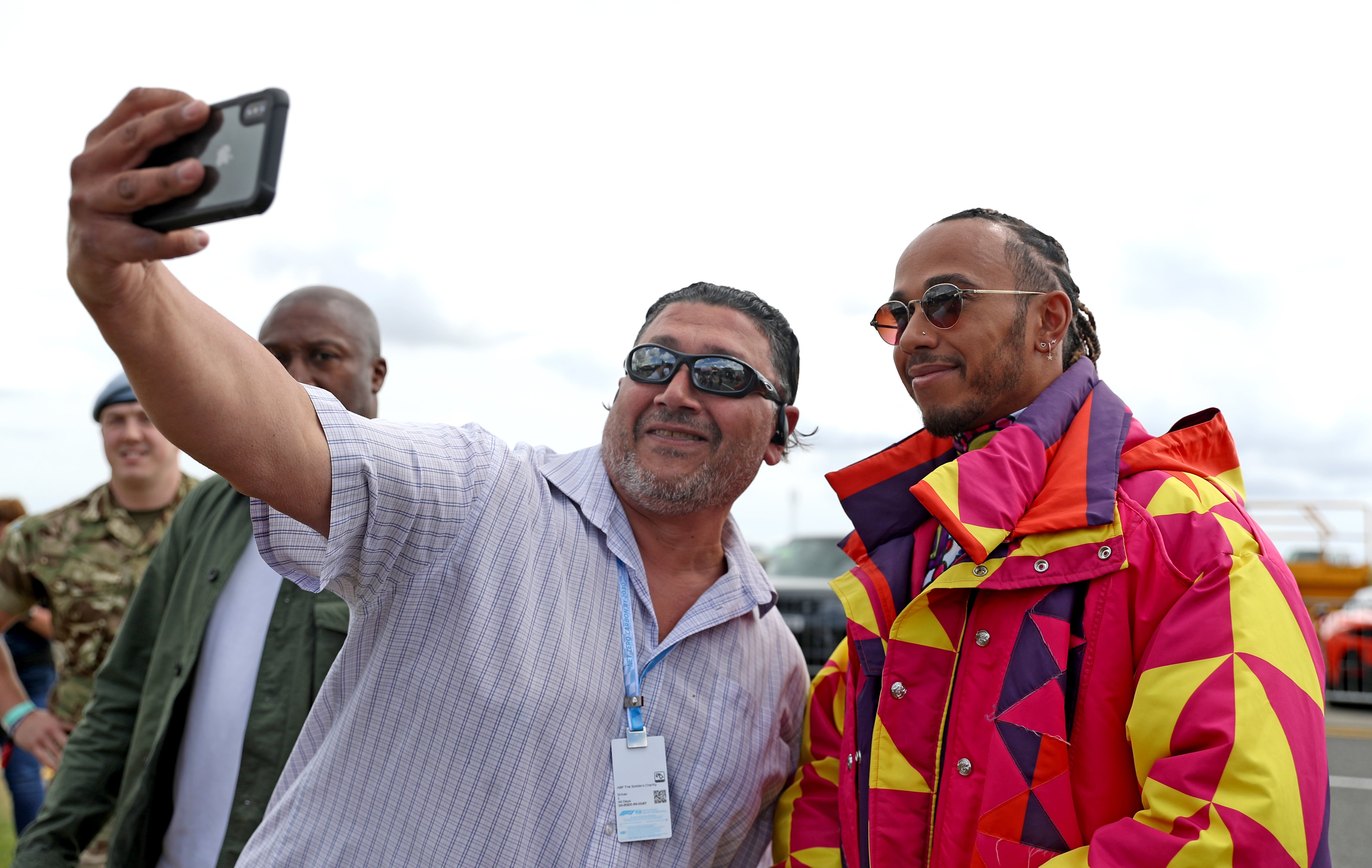 Lewis Hamilton wore his nose piercing on Thursday (Bradley Collyer/PA)