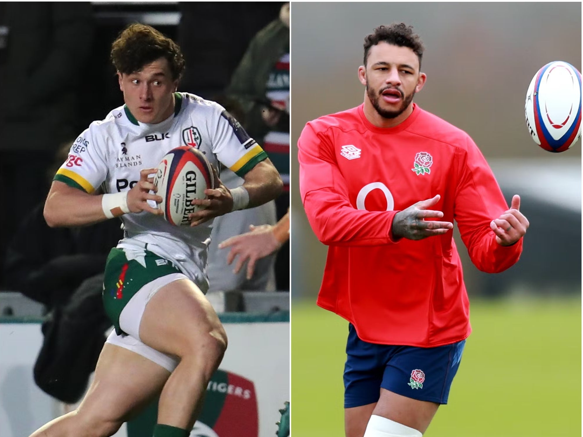 Henry Arundell, left, is in the mix in an England team captained by Courtney Lawes, right (Simon Marper/Dave Rogers/PA)