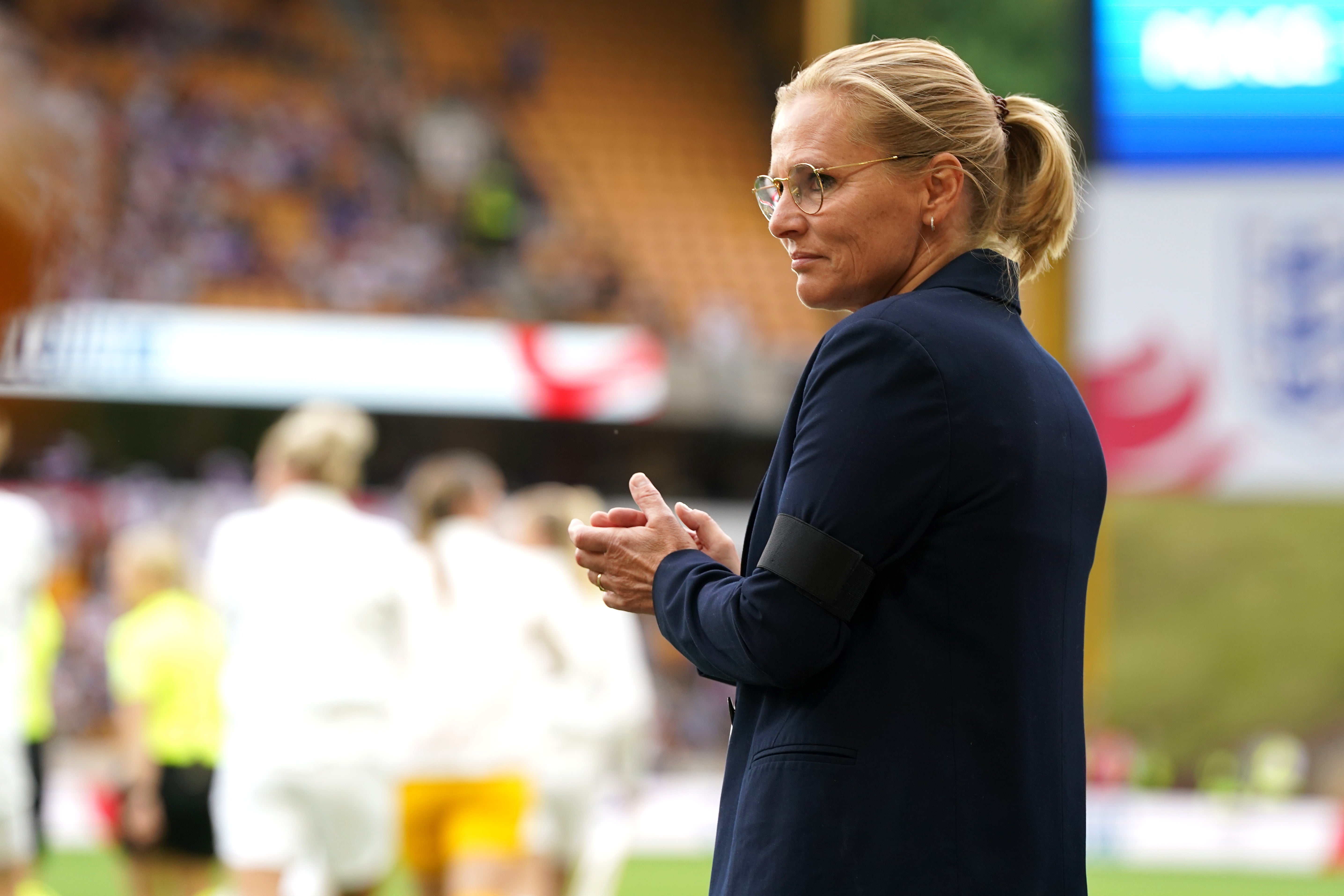 Sarina Wiegman’s England play Austria at Old Trafford next Wednesday in the opening match of the Euros (Nick Potts/PA)