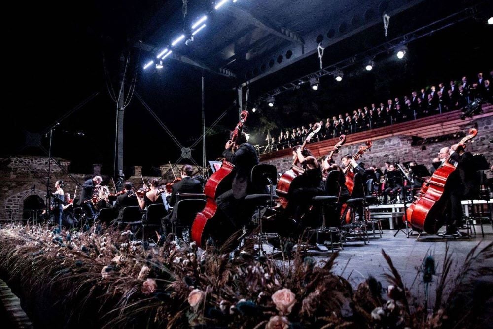 Taking their bows: The Pan Caucasian Youth Orchestra has been a fixture at Tsinandali since 2019