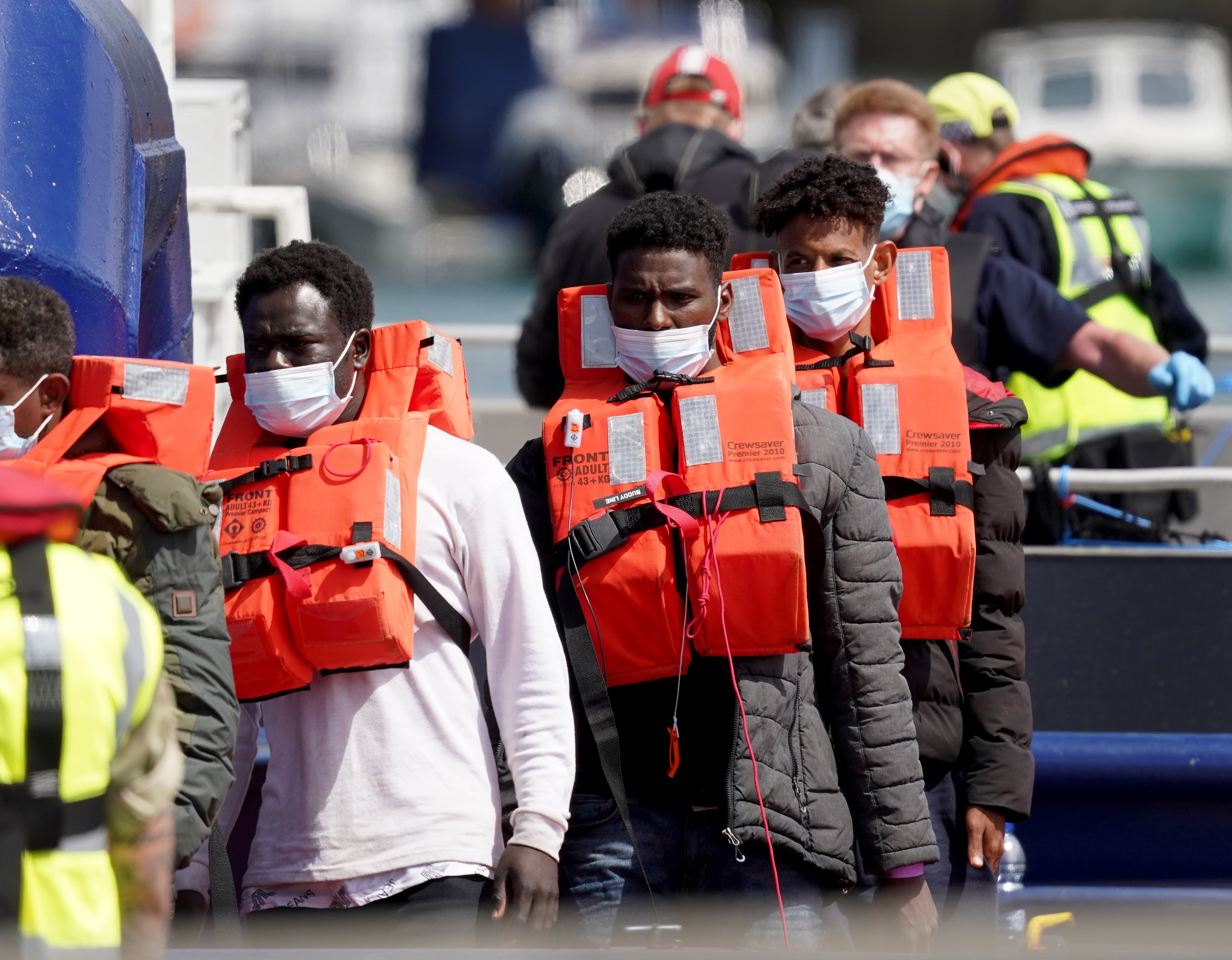 More than 3,000 migrants crossed the Channel to the UK in June – the highest monthly total this year (PA)