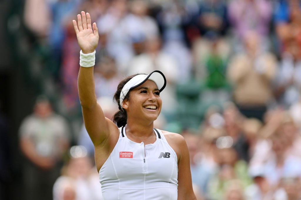 Heather Watson will face Germany’s Jule Niemeier in the last 16