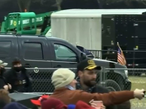 Twitter users think they’ve found footage of Trump trying to grab steering wheel after Jan 6 speech