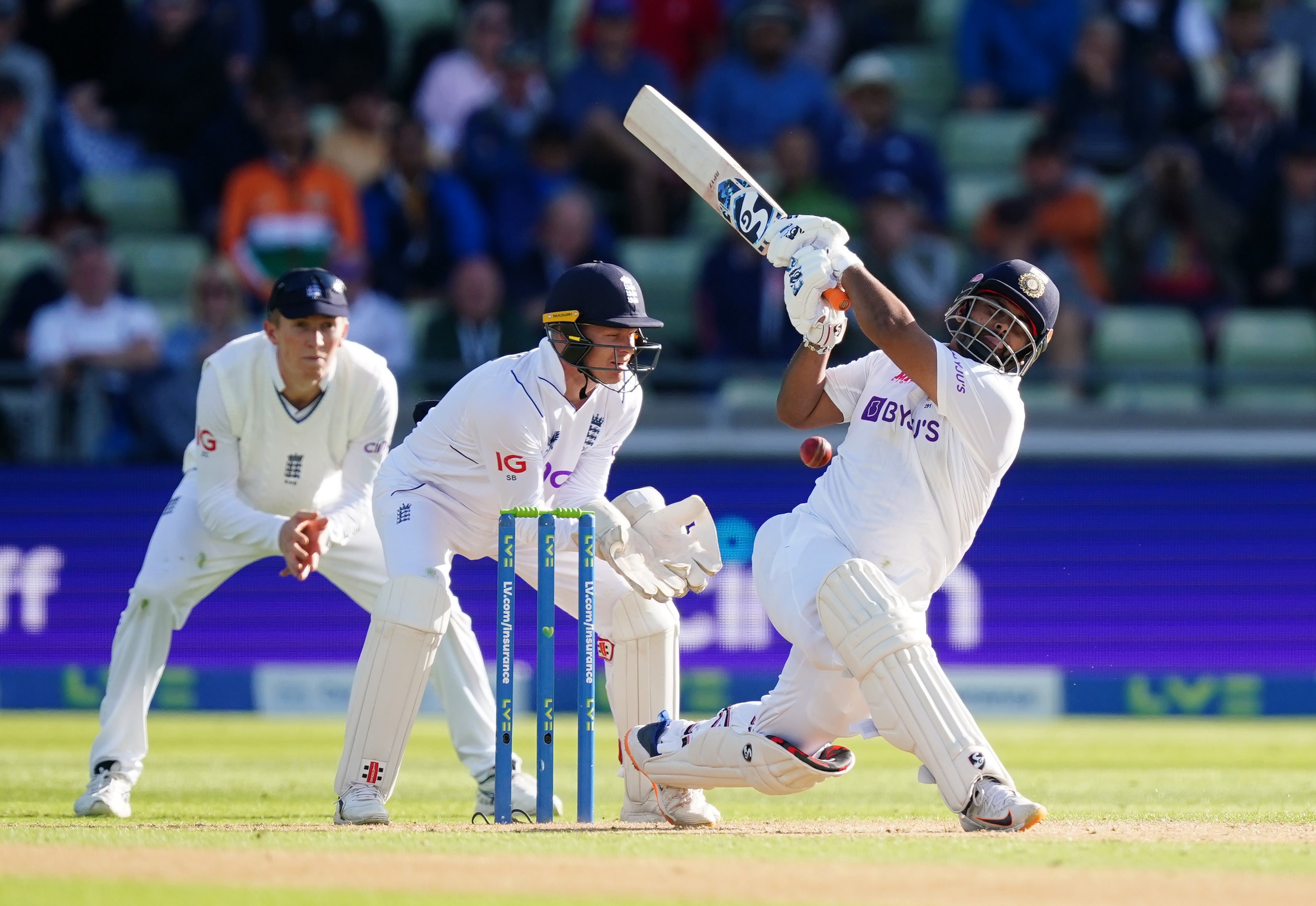 Rishabh Pant took the attack to England (Mike Egerton/PA)