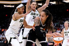 Brittney Griner ‘only playing’ in Russia due to gender pay gap, says US teammates