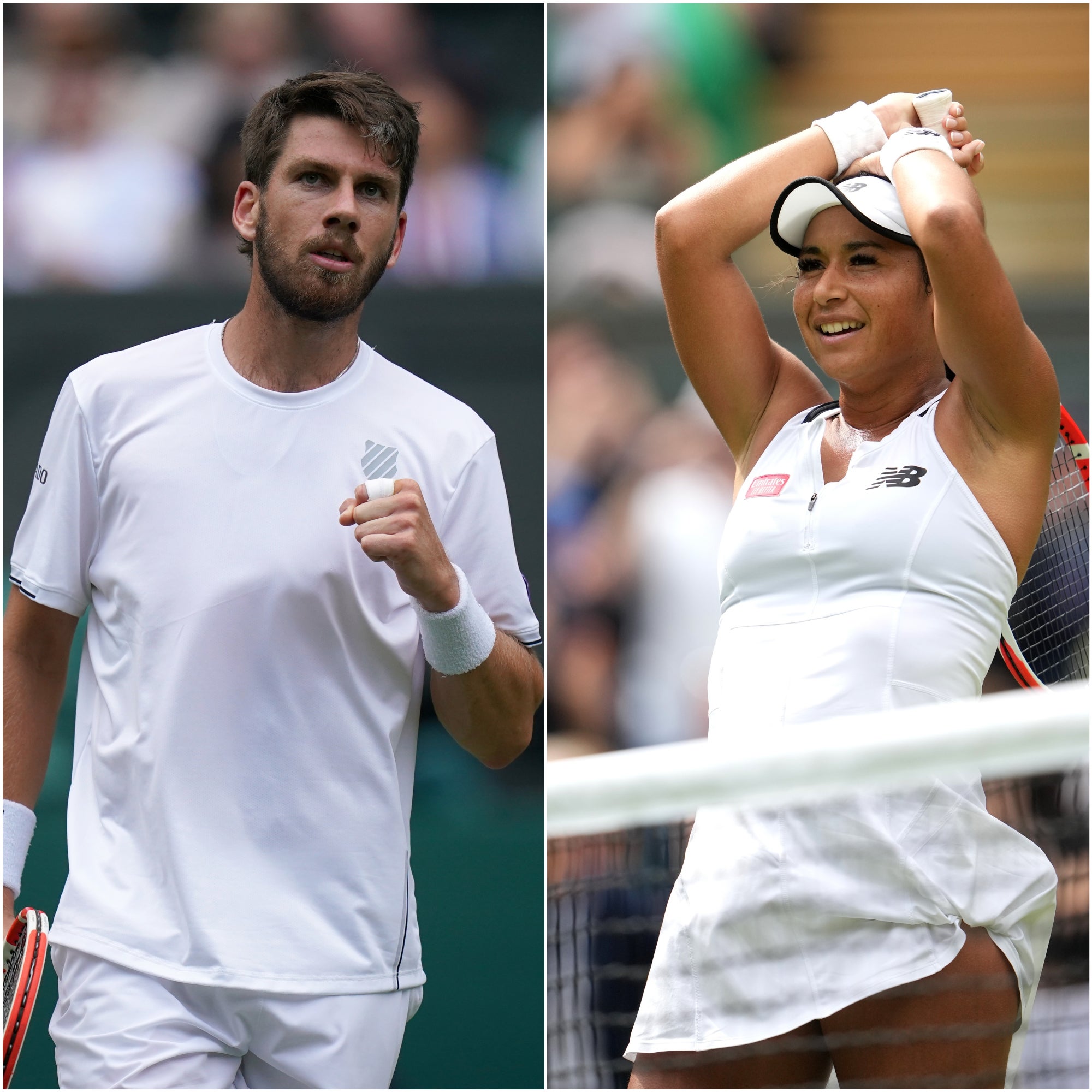 Cameron Norrie and Heather Watson took a step into the unknown with third-round victories at Wimbledon (Adam Davy/Zac Goodwin/PA)