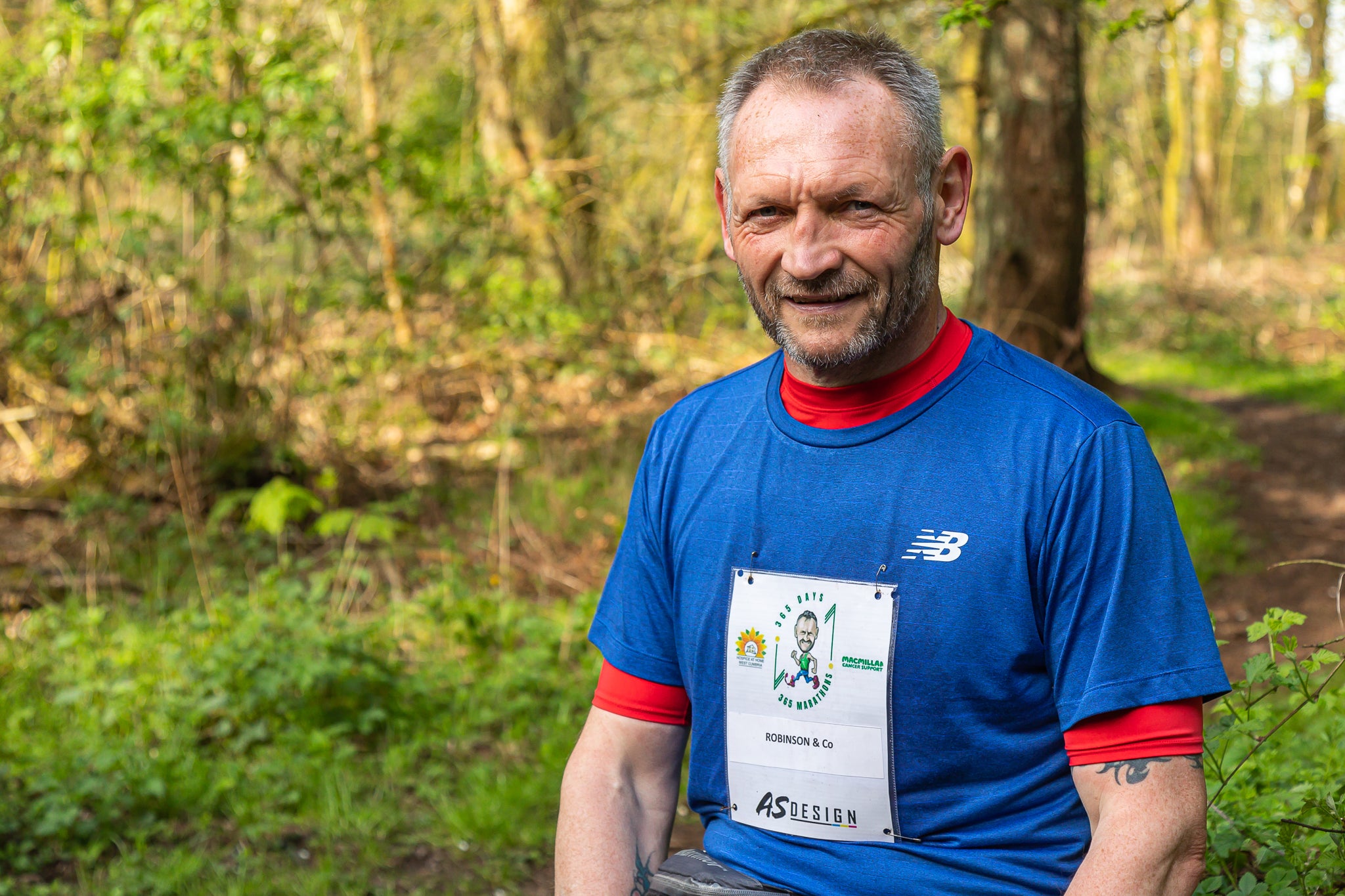 Gary McKee is running a marathon every day this year (Carlos Reina/PA)