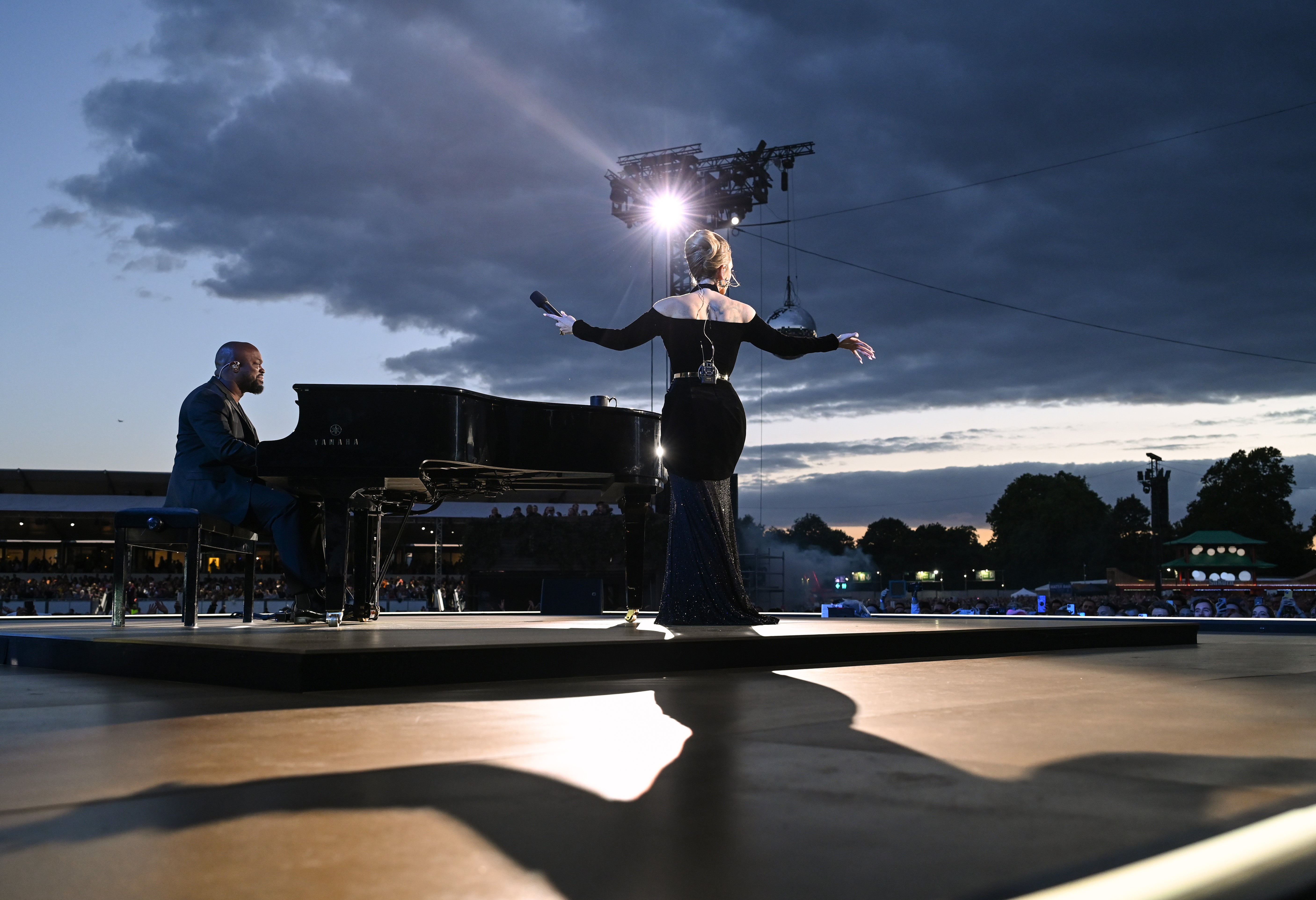 Back with a bang: Adele on stage at Hyde Park