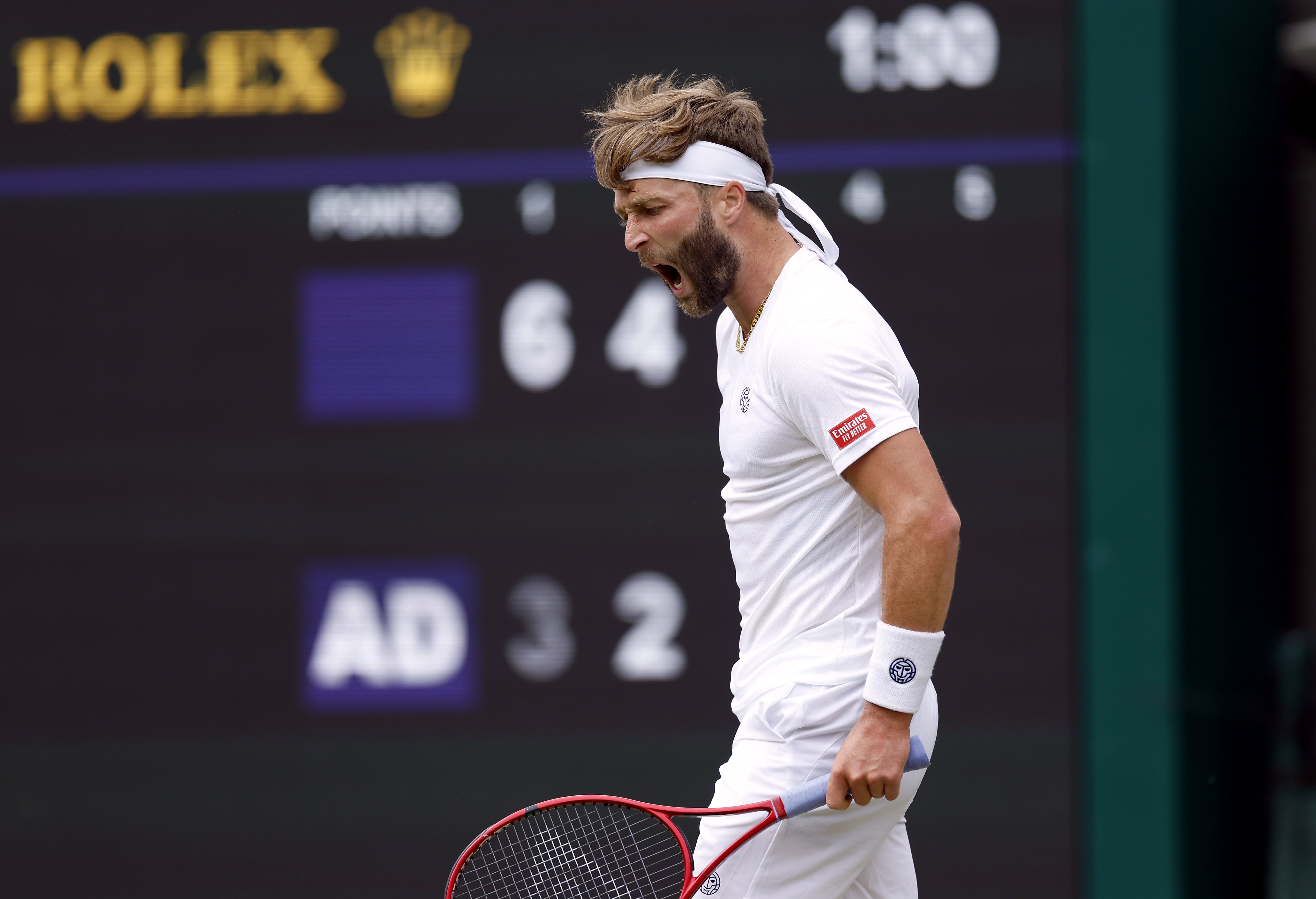 Liam Broady battled well but fell to a straight-sets defeat (Steven Paston/PA)