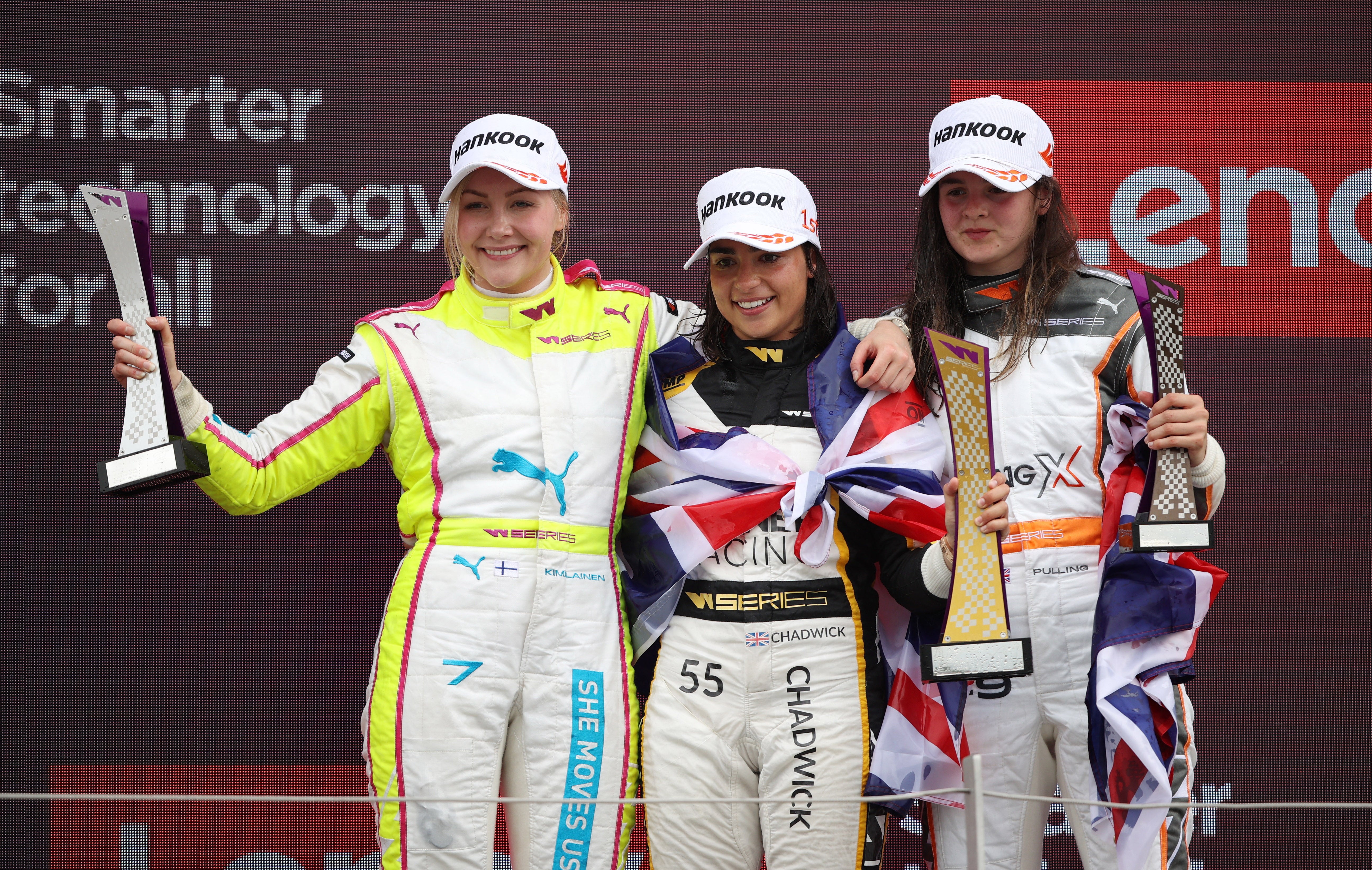 Fellow Brit Abbi Pulling also secured a podium finish by coming third