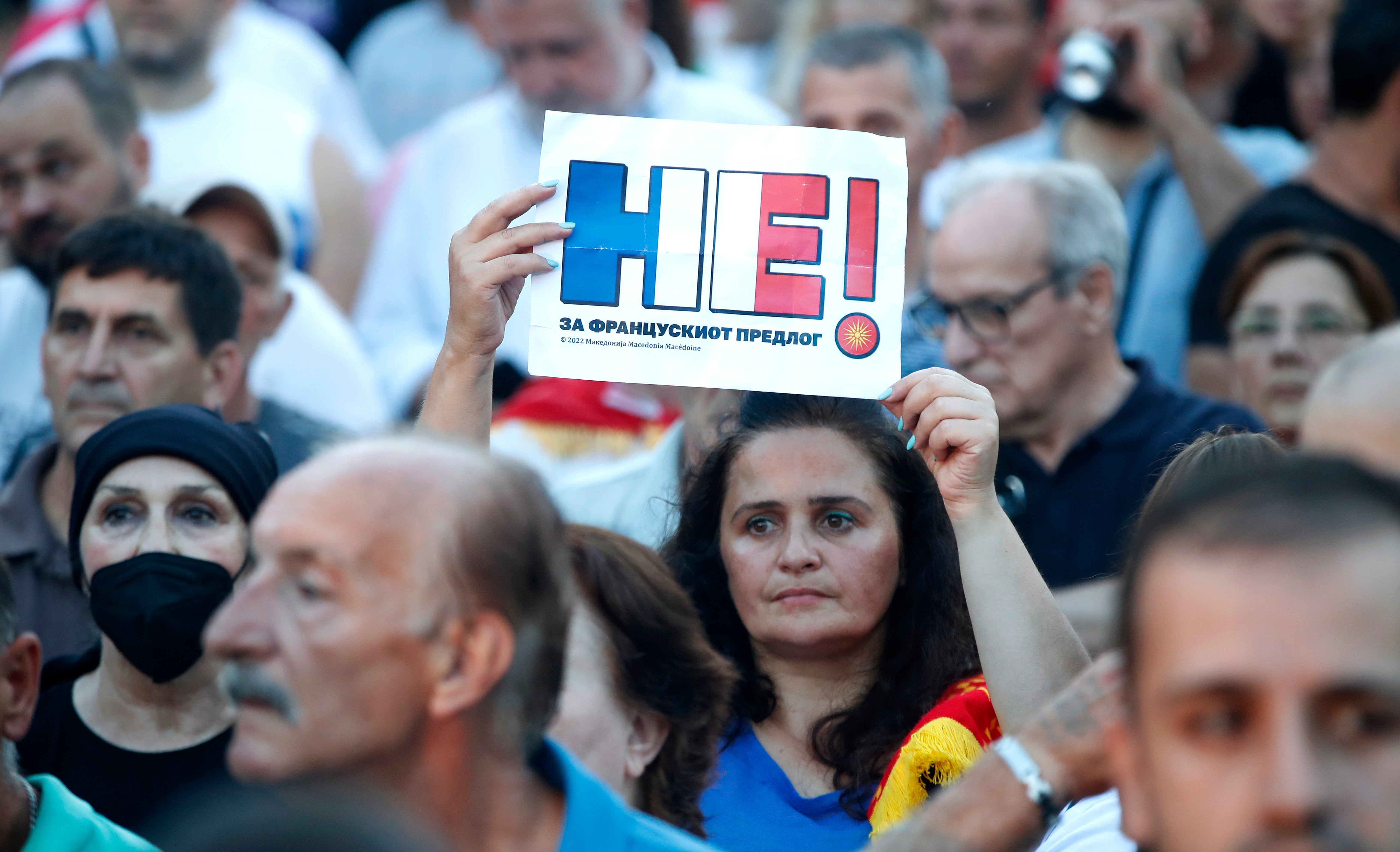 North Macedonia Protest