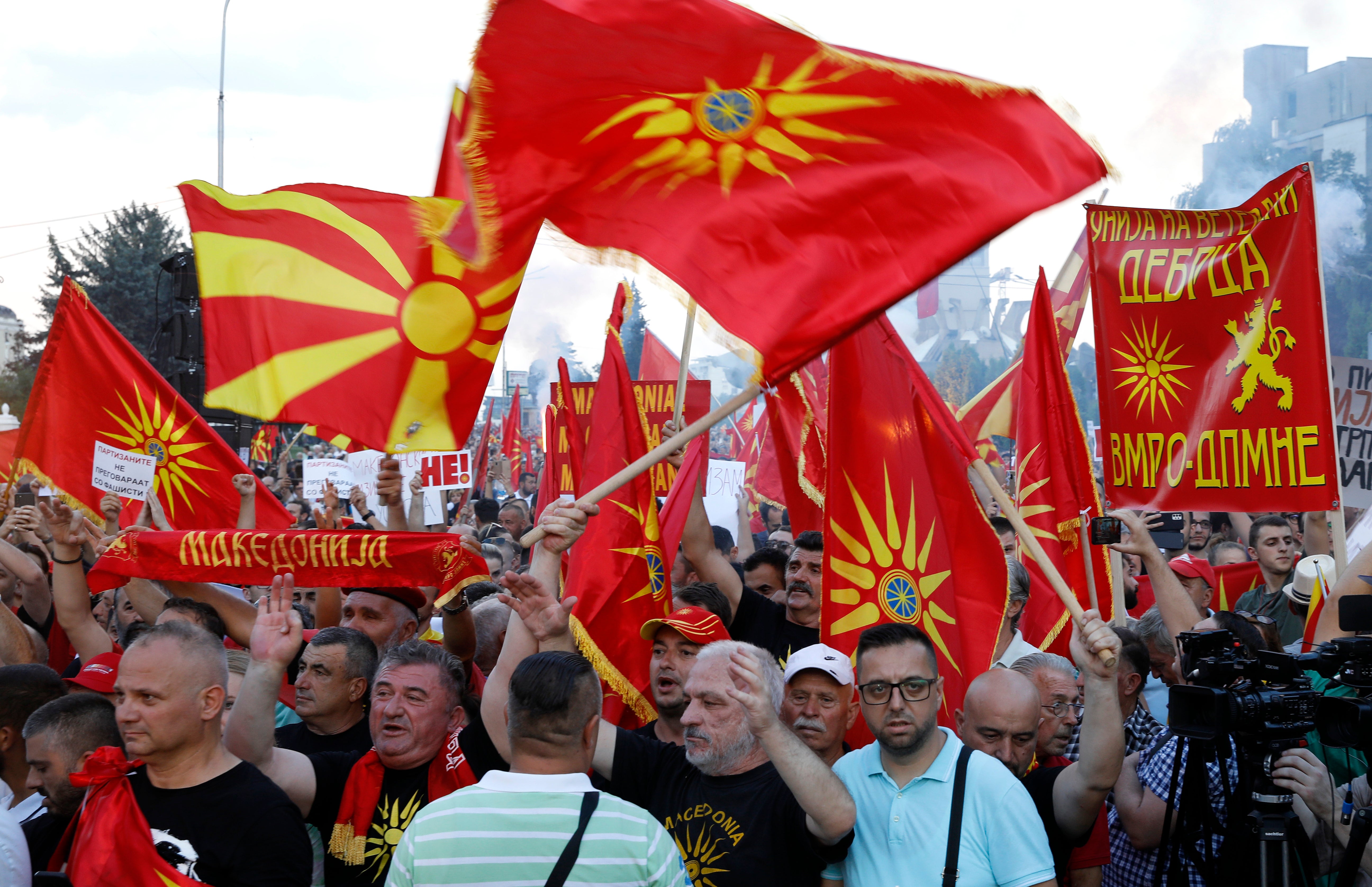 North Macedonia Protest