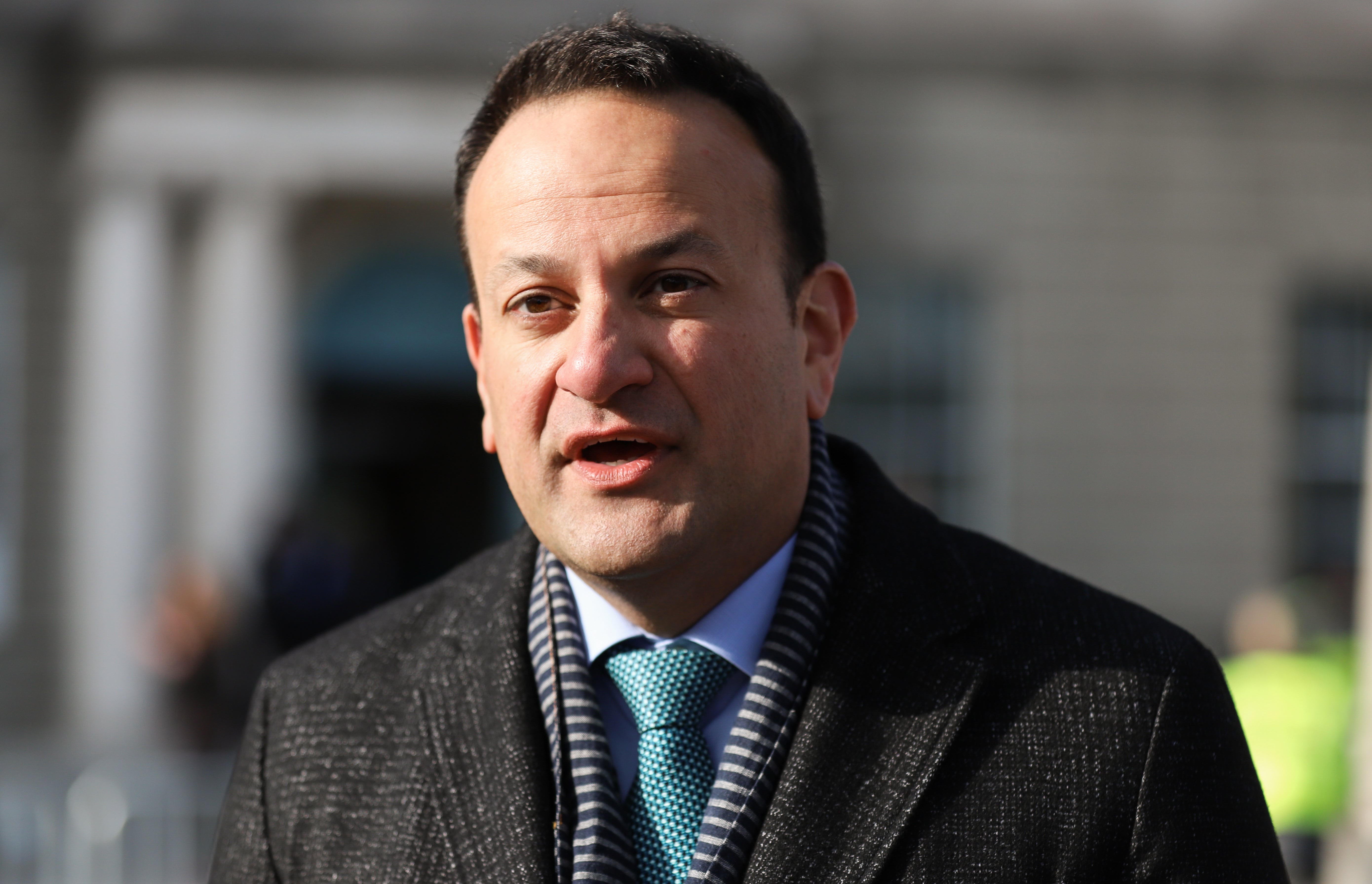 Tanaiste Leo Varadkar who has said it is not the right time to call an Irish border poll (PA)