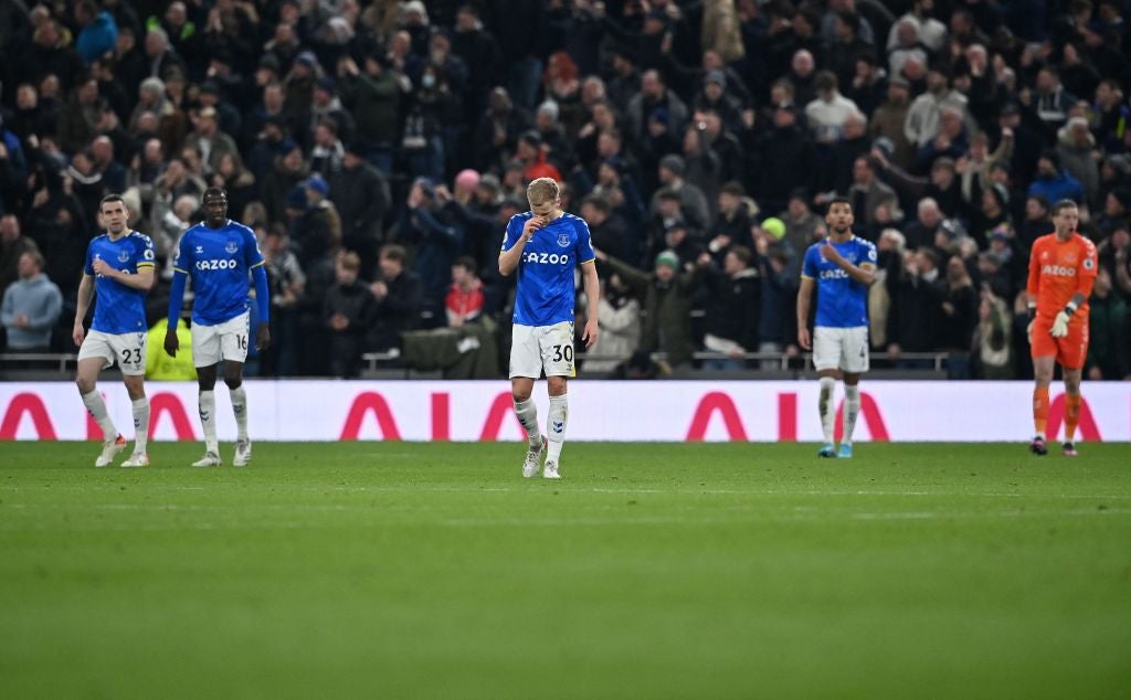 Everton were a defensive shambles when conceding five at the Tottenham Hotspur Stadium last season