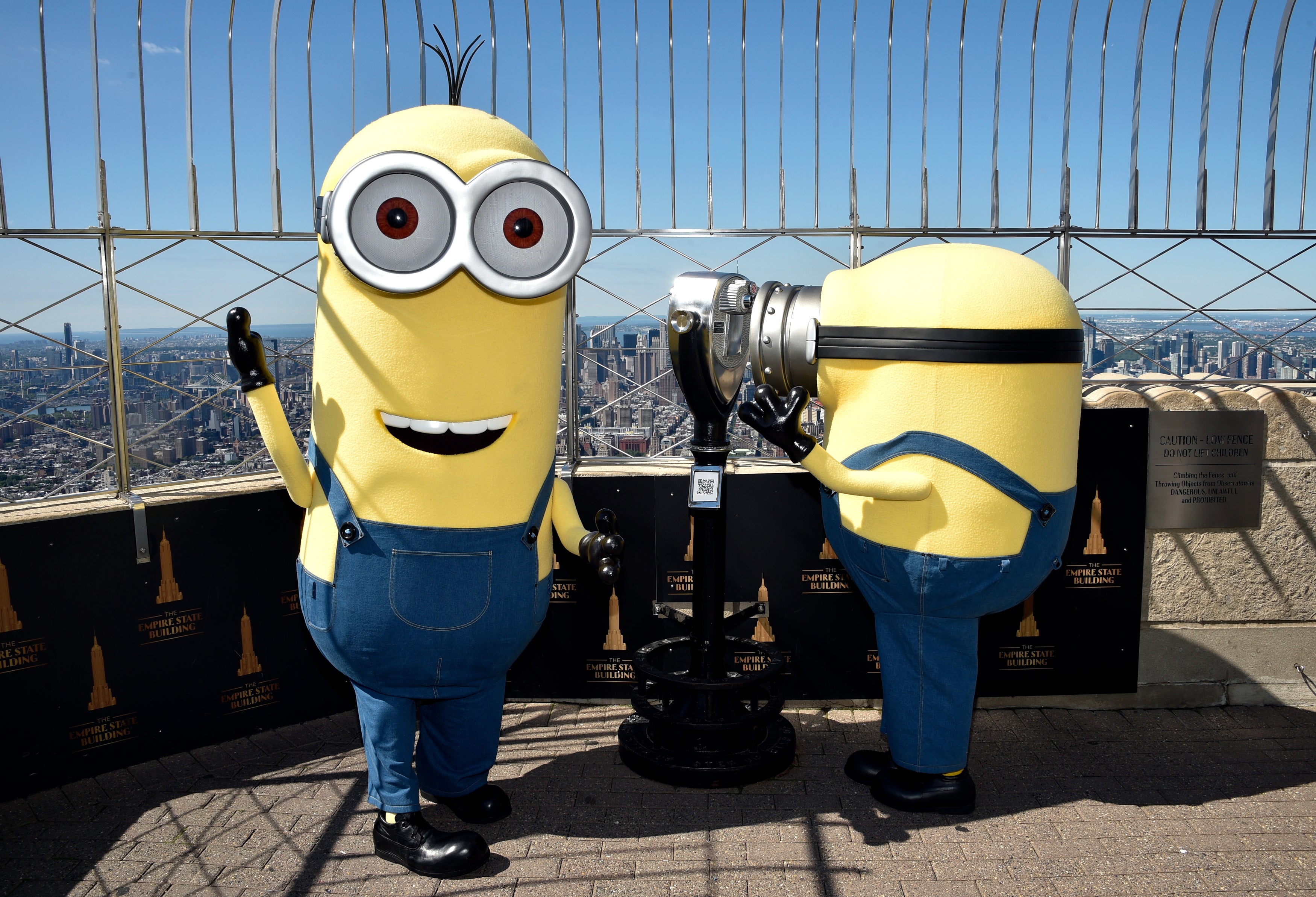 Steve Carell and Minions Light Empire State Building