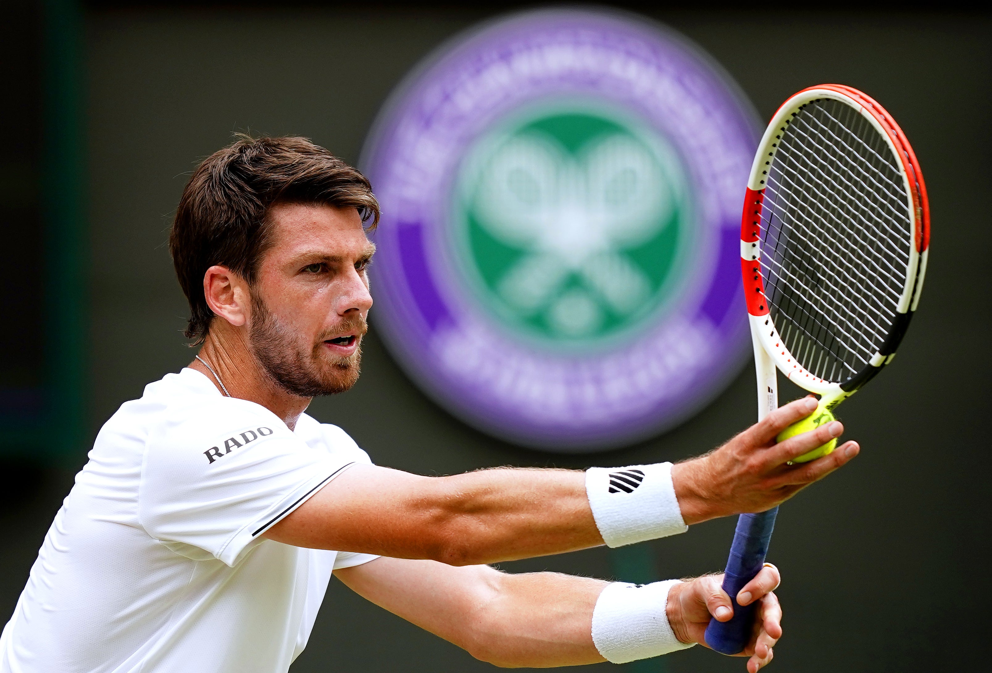 Cameron Norrie in action during his fourth round match against Tommy Paul (PA)