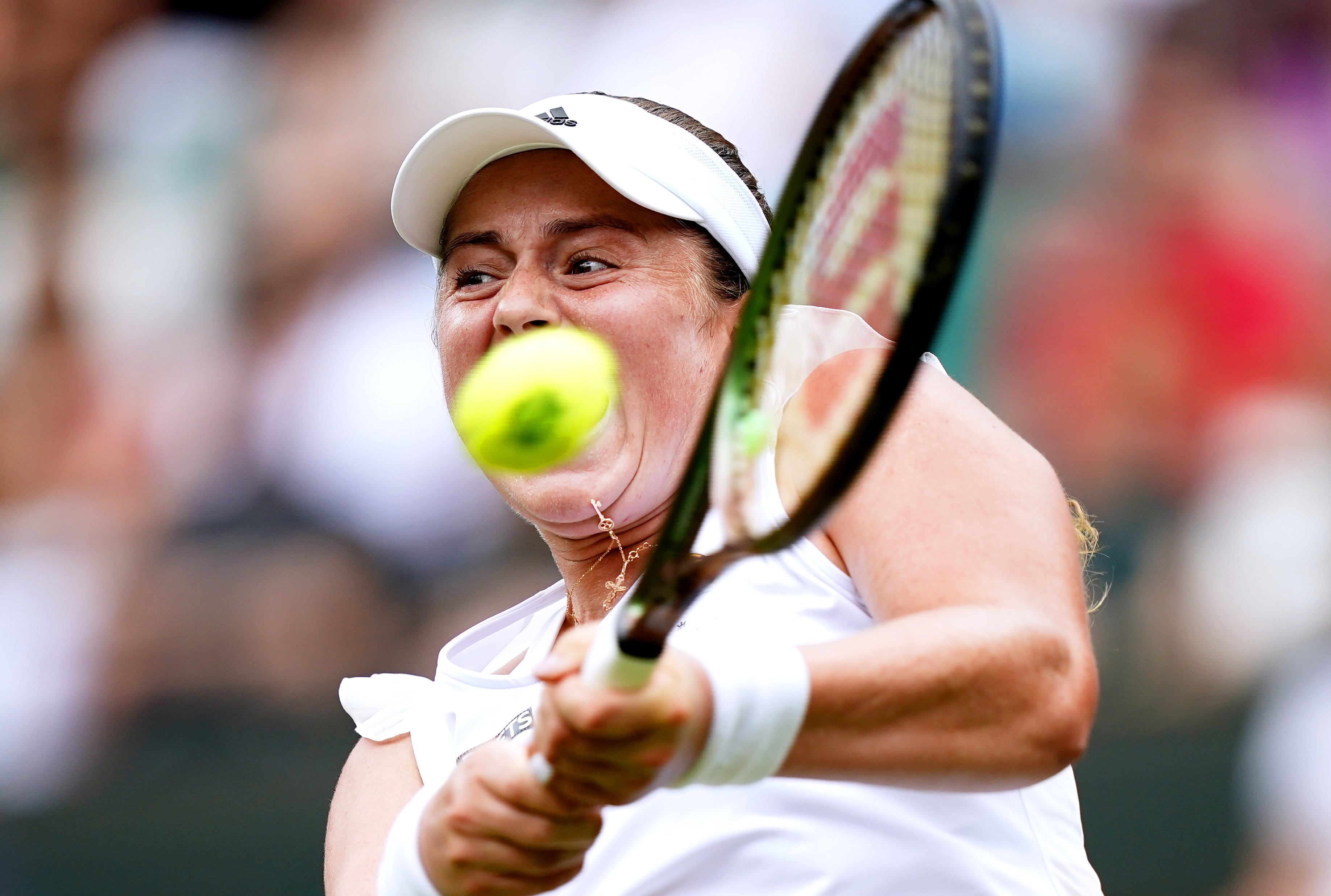 Jelena Ostapenko lost in three sets (Aaron Chown/PA)