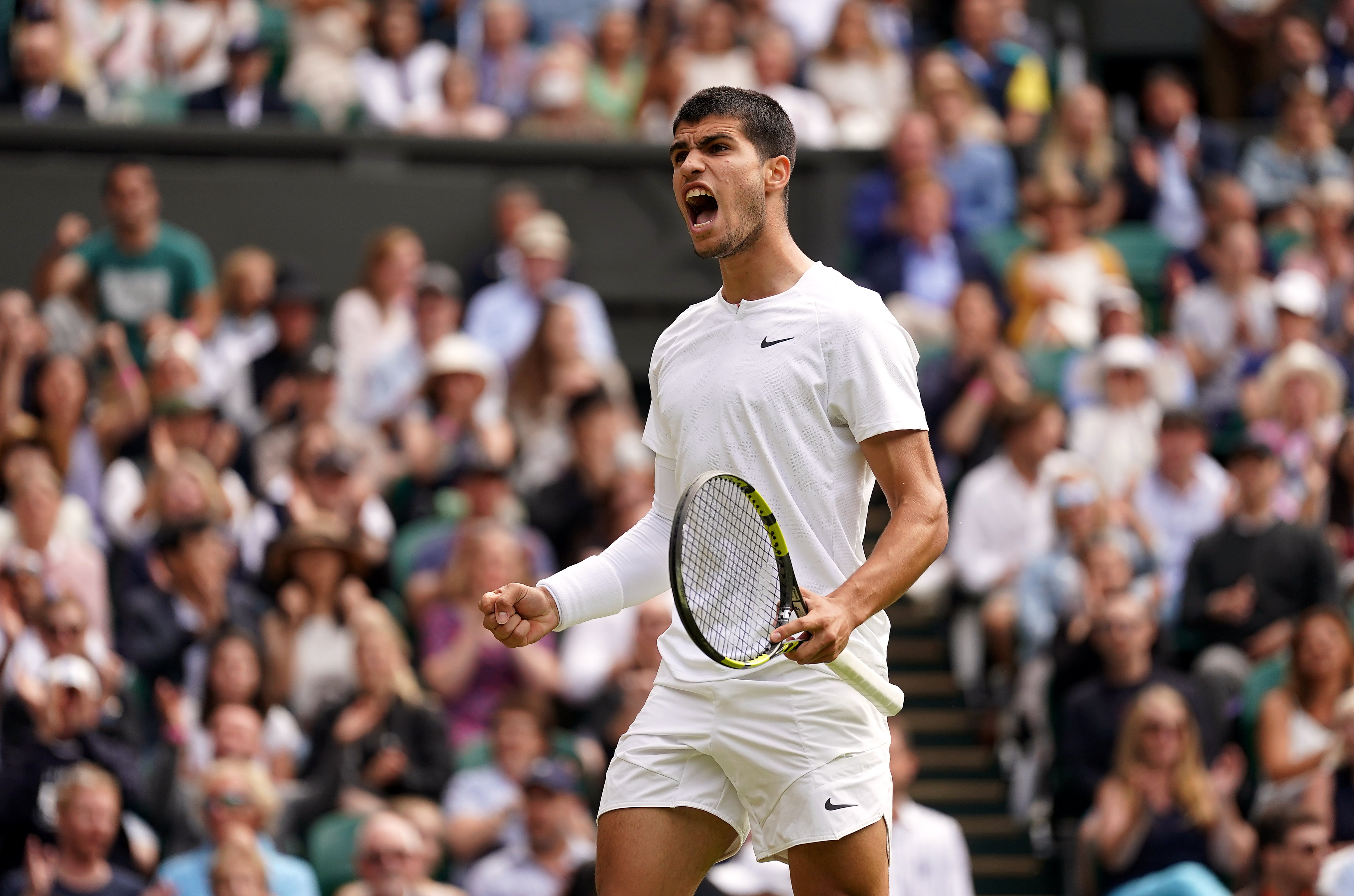 Carlos Alcaraz made a match of it (Adam Davy/PA)