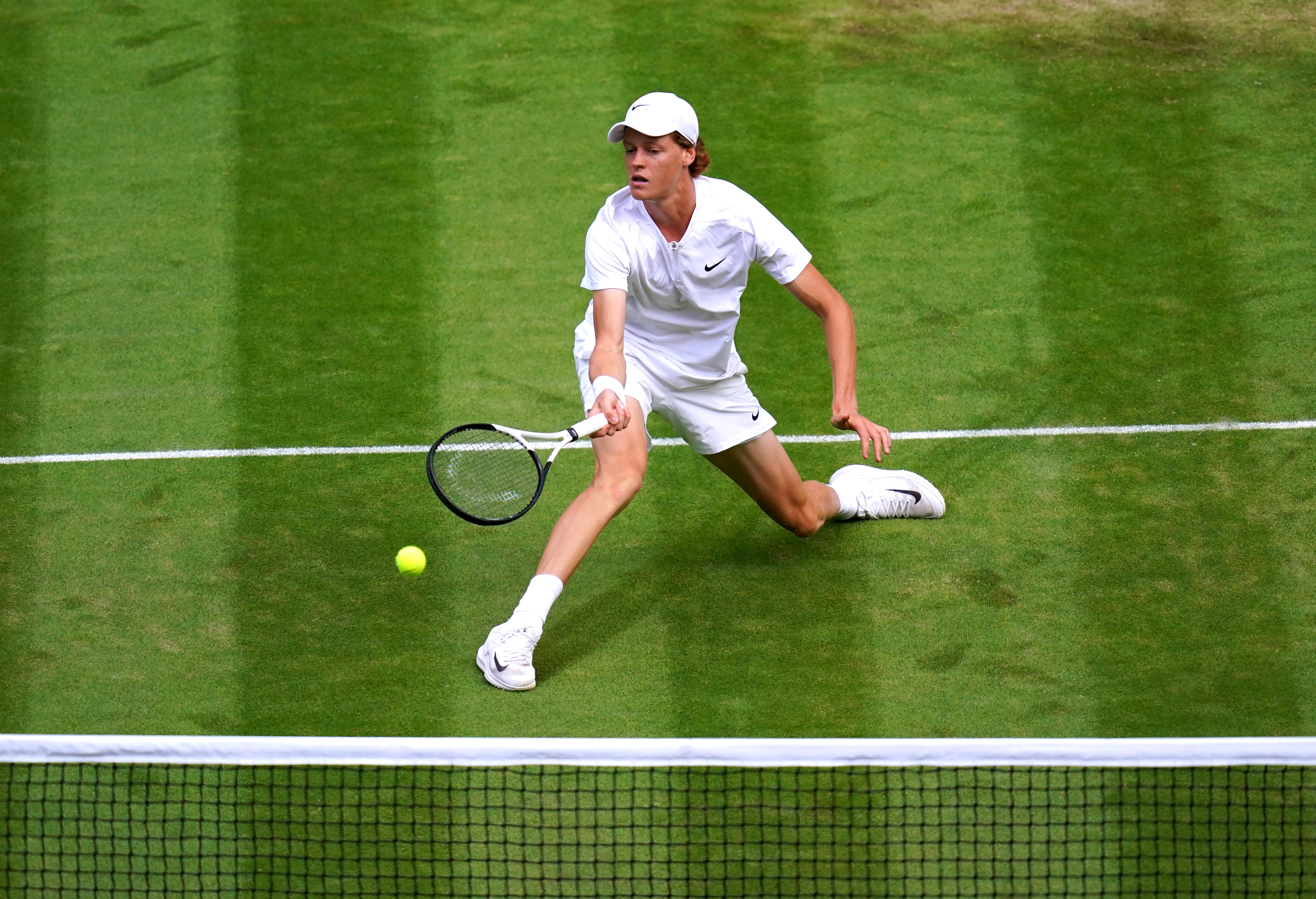 Jannik Sinner on his way to victory (John Walton/PA)