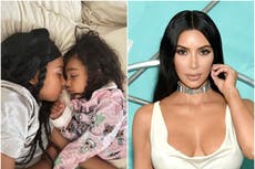 Kim Kardashian shares sweet photo of North and Chicago sleeping nose-to-nose