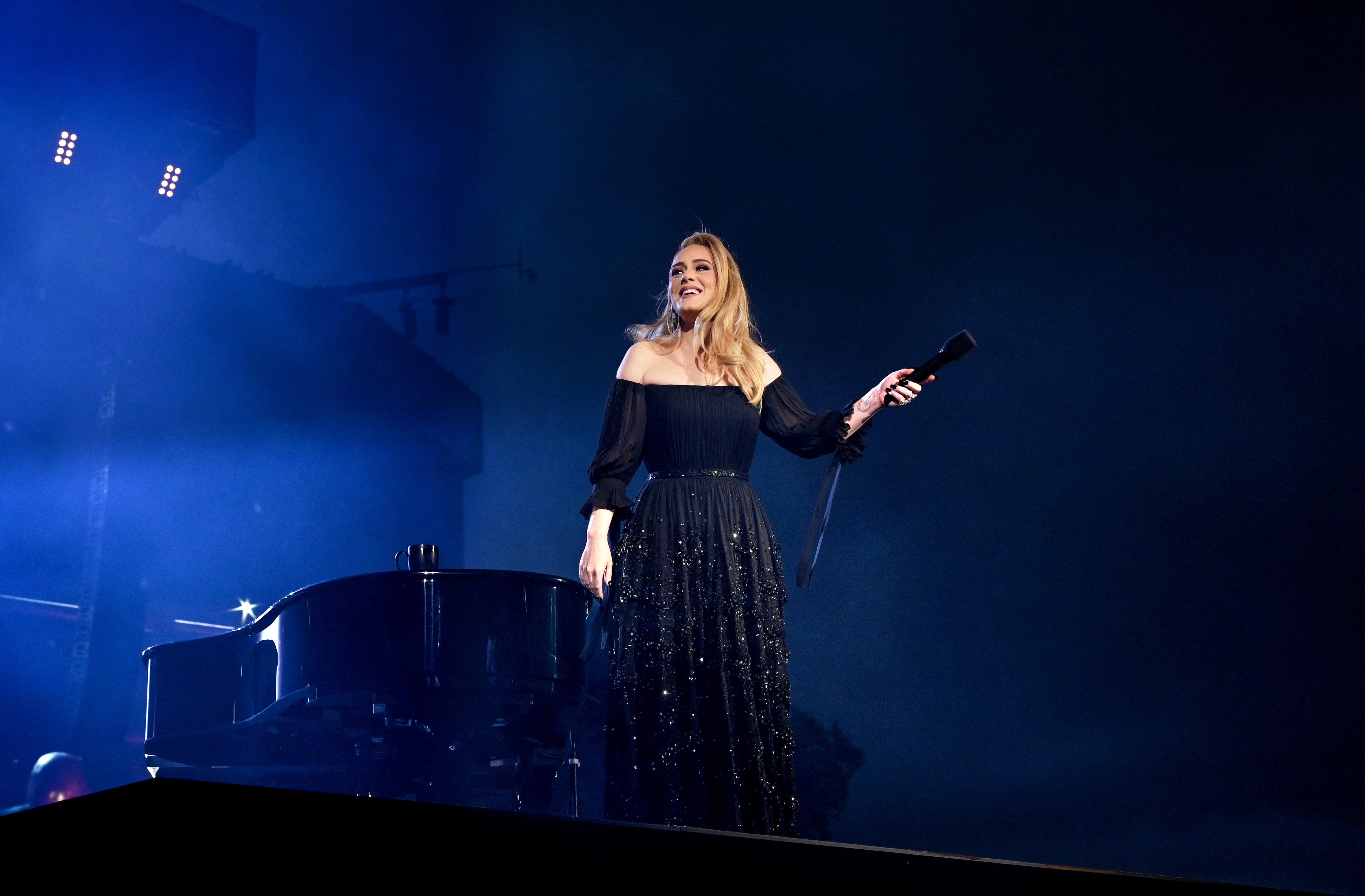 Adele performs on stage as American Express present BST Hyde Park in Hyde Park on July 02, 2022