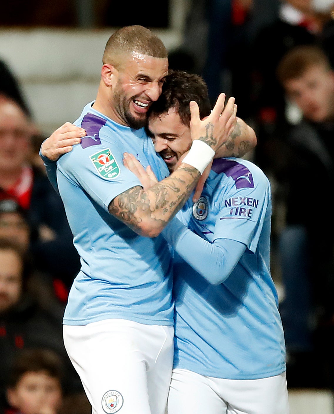 Kyle Walker, left, and Bernardo Silva have starred for City (Martin Rickett/PA)