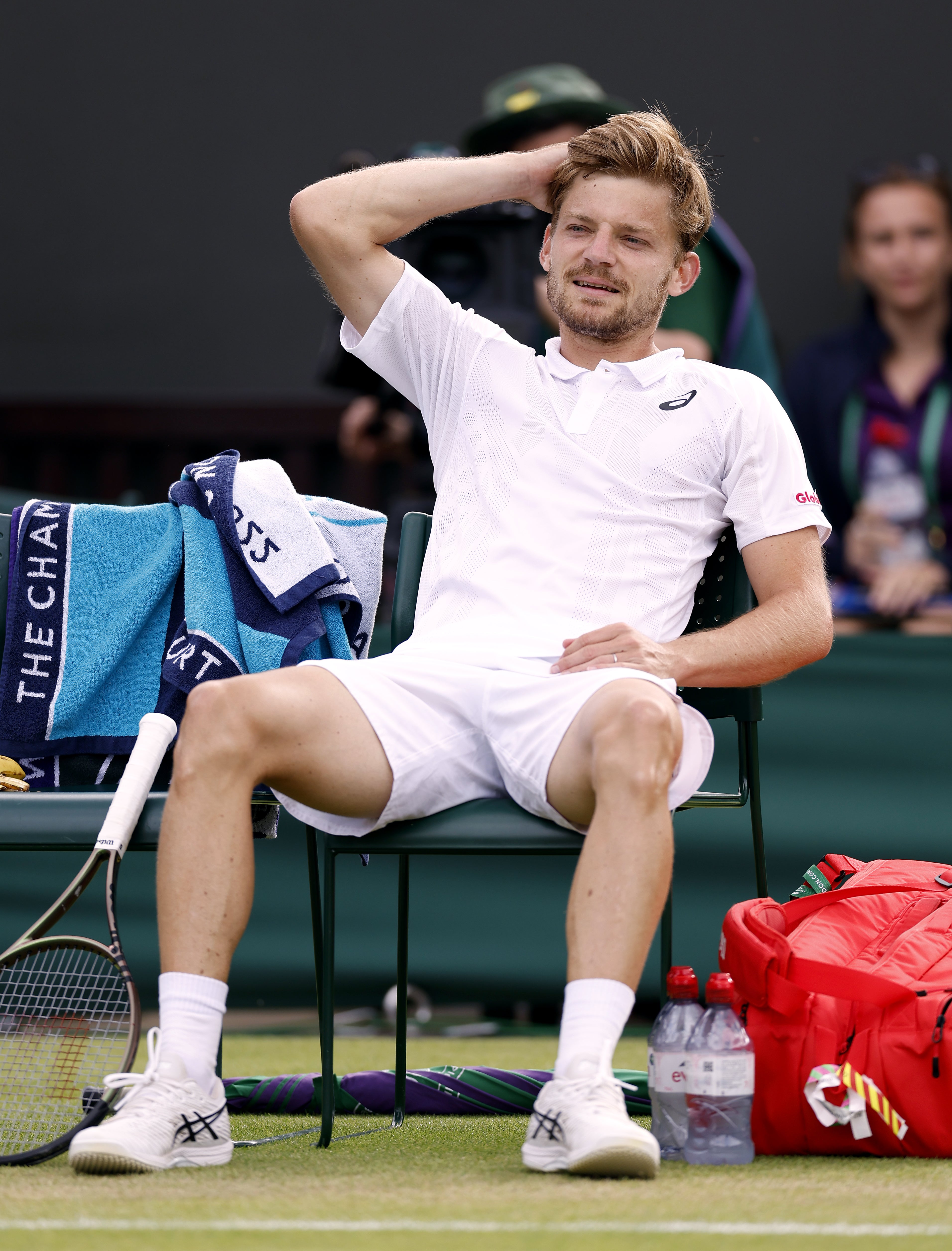 David Goffin battled to a five-set win over Frances Tiafoe in round four (Steven Paston/PA)