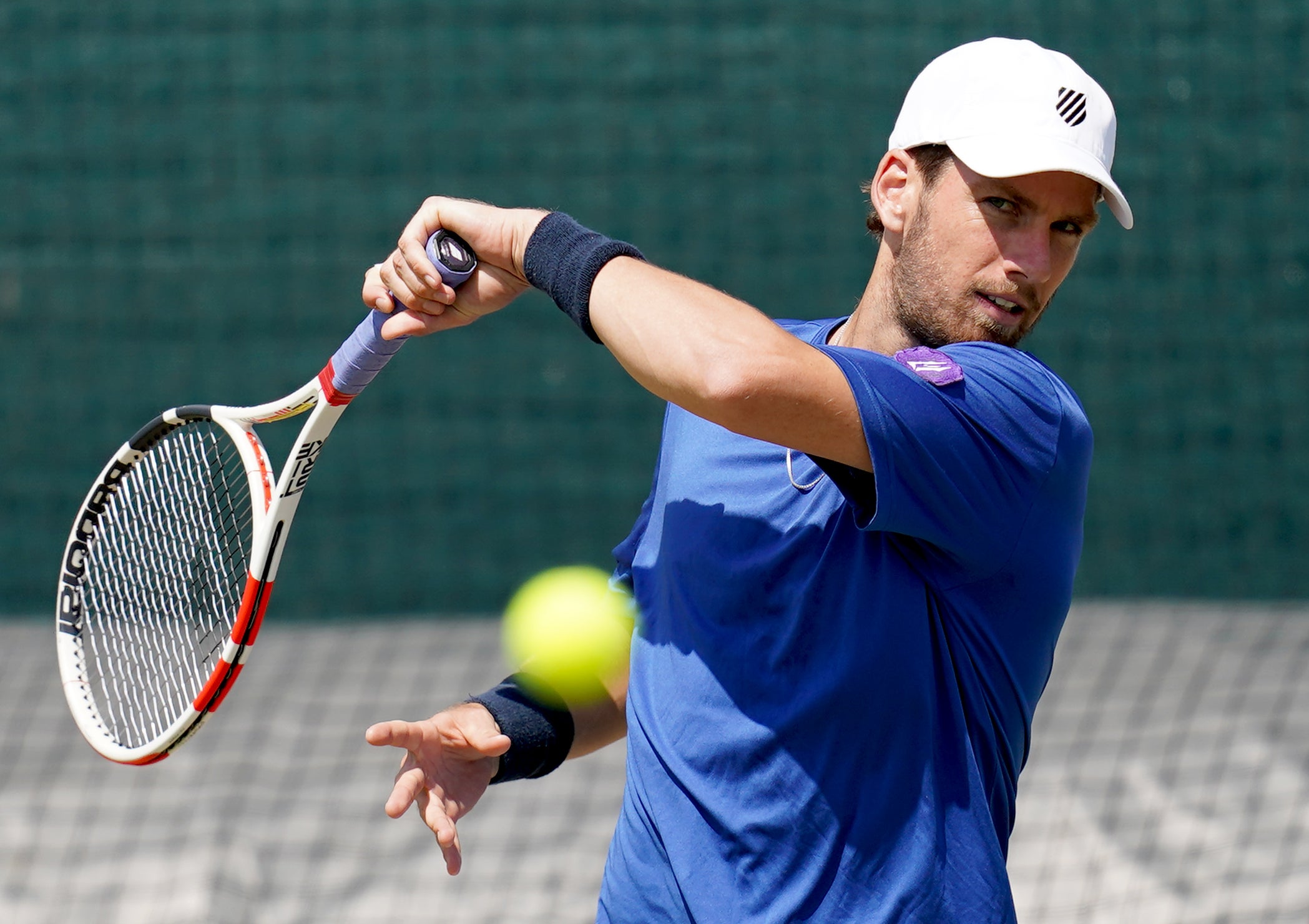 Cameron Norrie practises at Wimbledon on Monday (John Walton/PA)